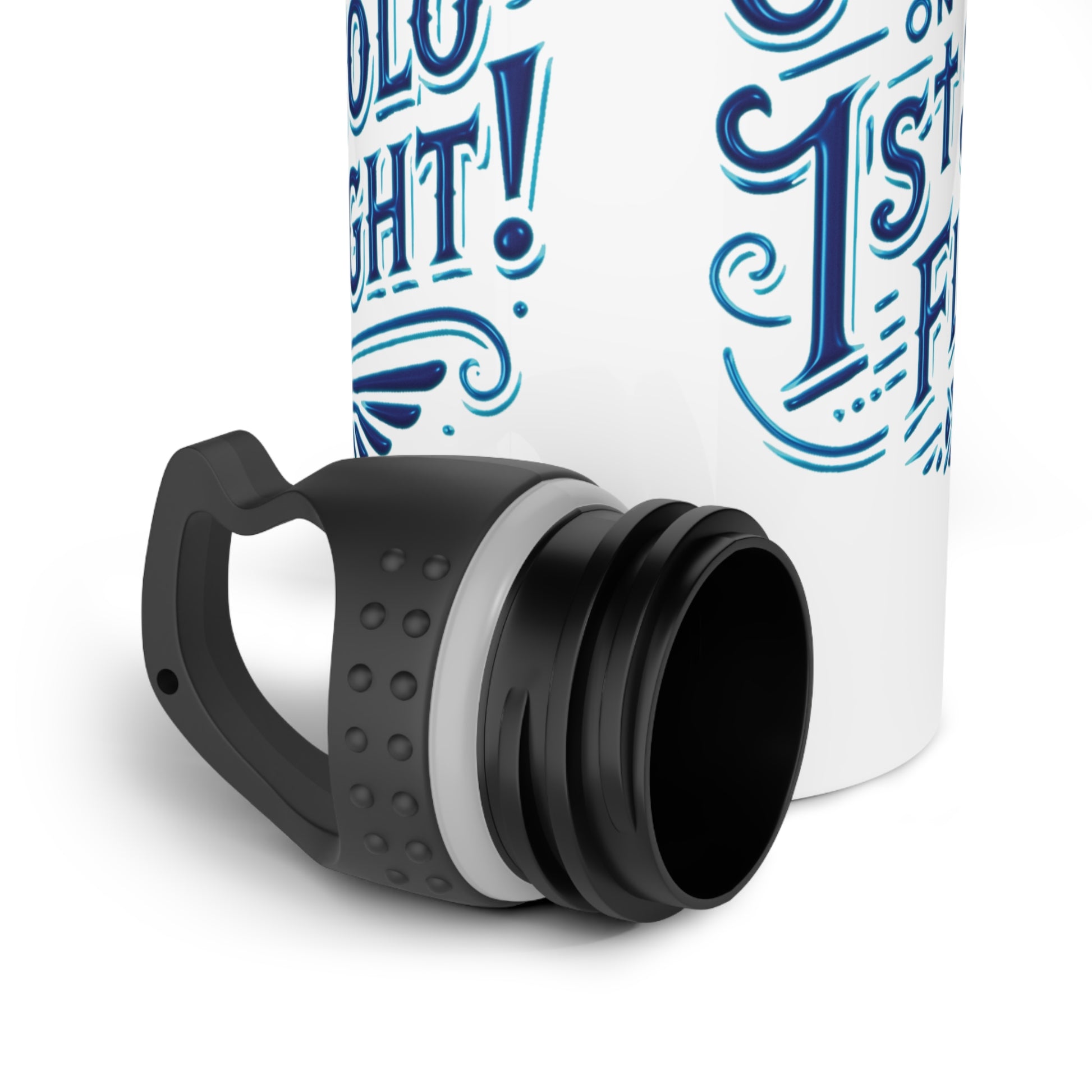 Congrats on your 1st Solo Flight! 20 oz. stainless steel water bottle (v1. blue)