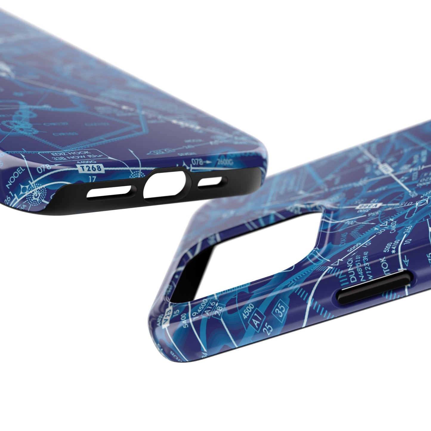 Enroute Low Altitude Chart tough phone cases (ELUS1/blue)