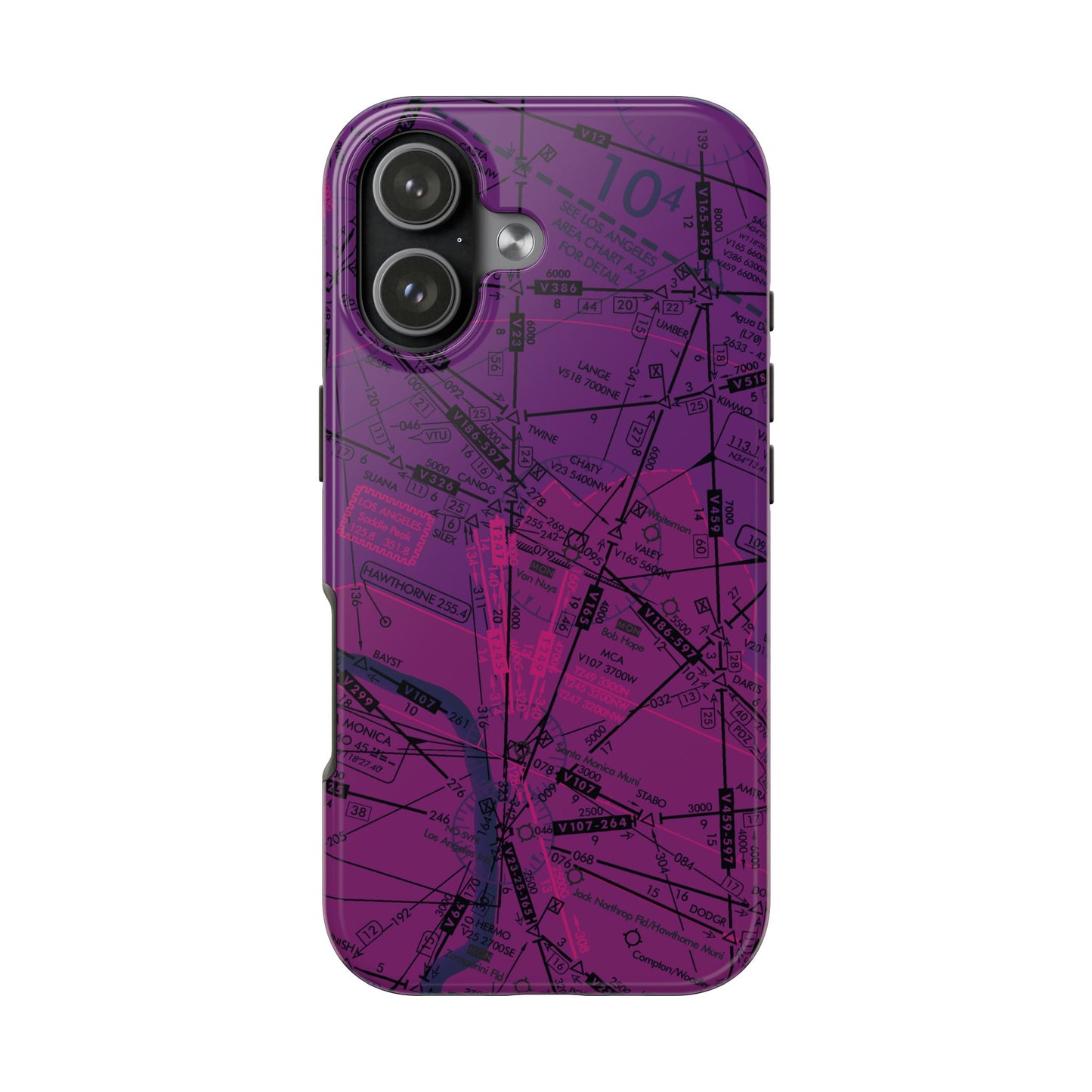 Enroute Low Altitude Chart tough phone cases (ELUS3/purple)