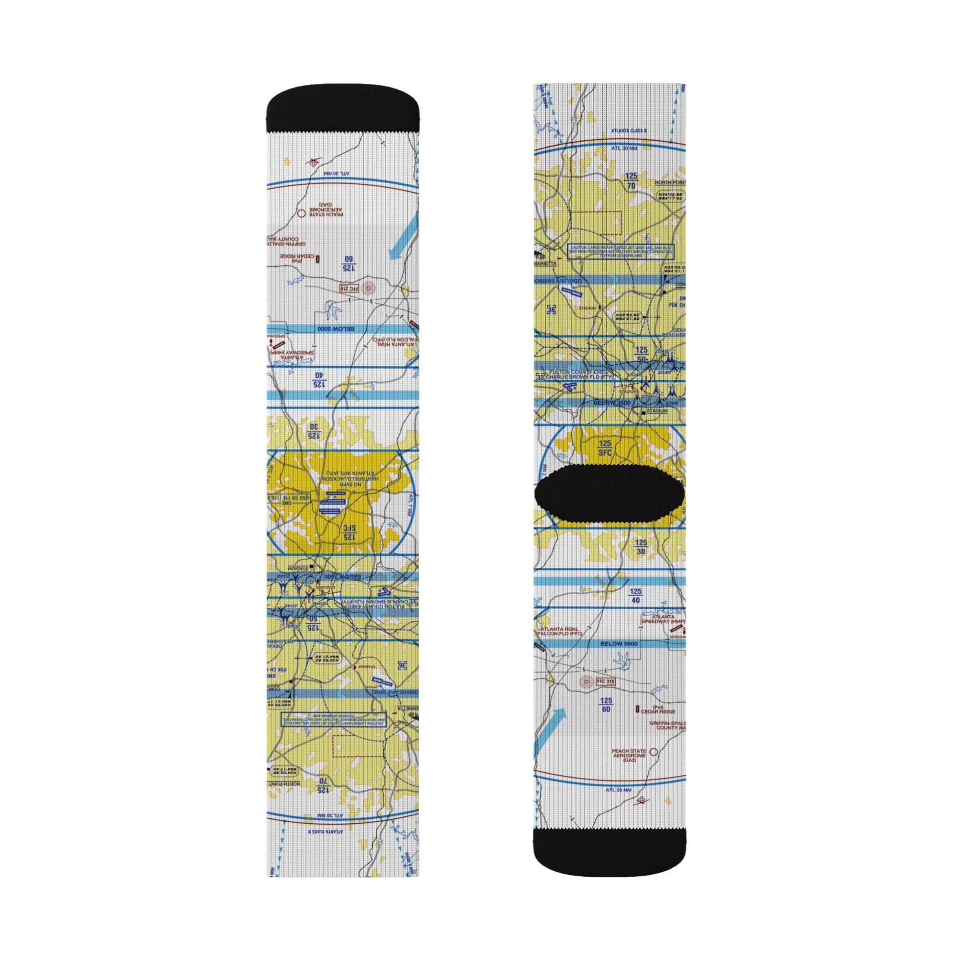 Aeronautical Chart socks (ATL)