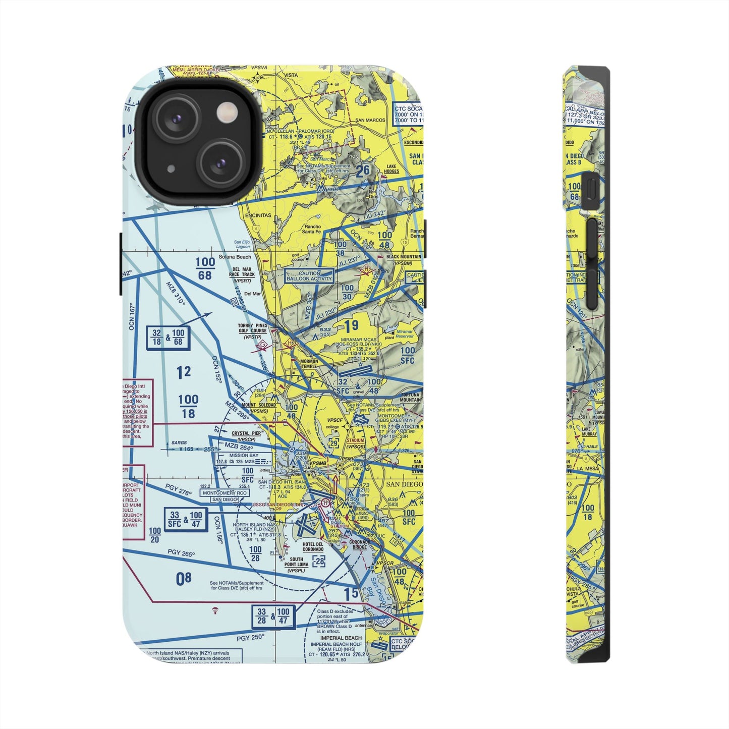 San Diego TAC Chart tough phone cases