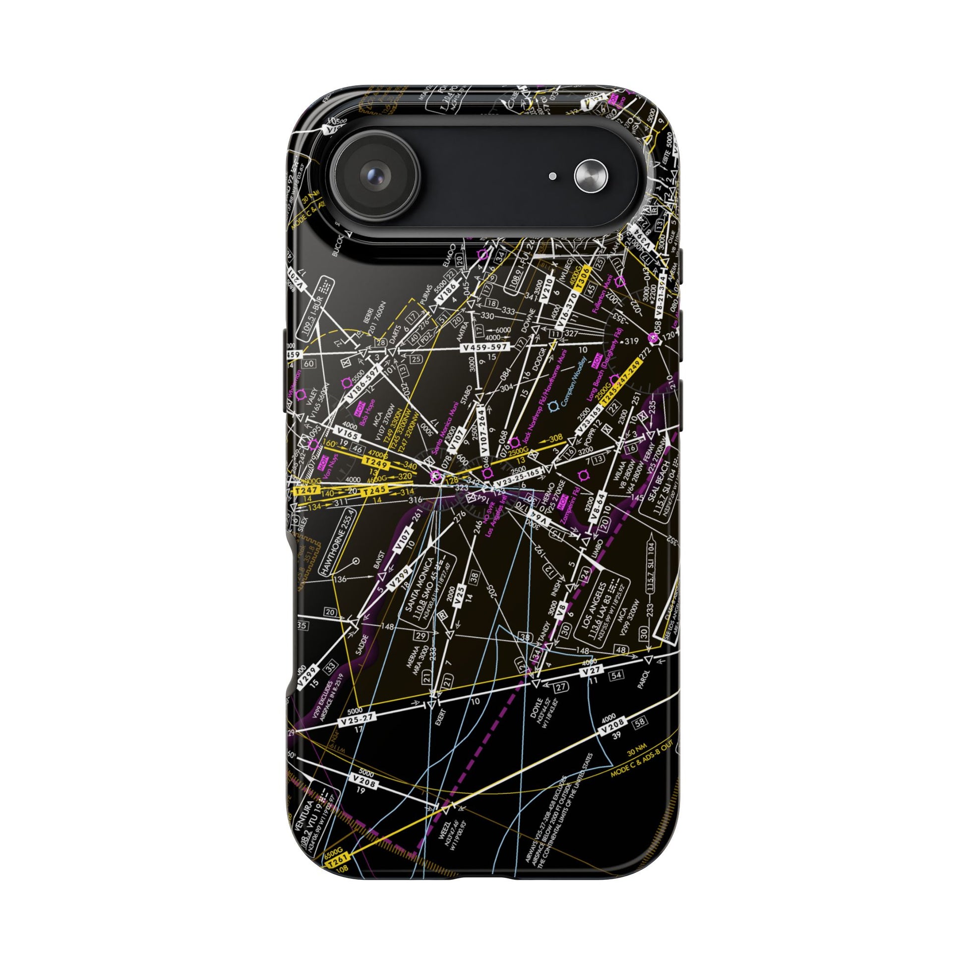 Enroute Low Altitude Chart tough phone cases (ELUS3/invert)