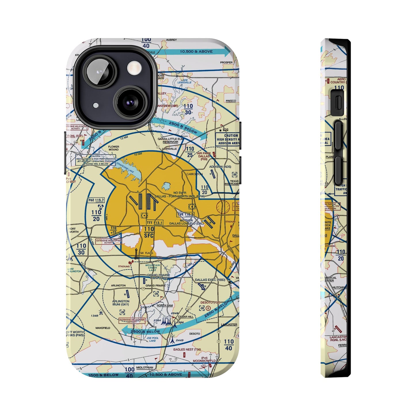 Dallas - Ft. Worth Flyway Chart tough phone cases