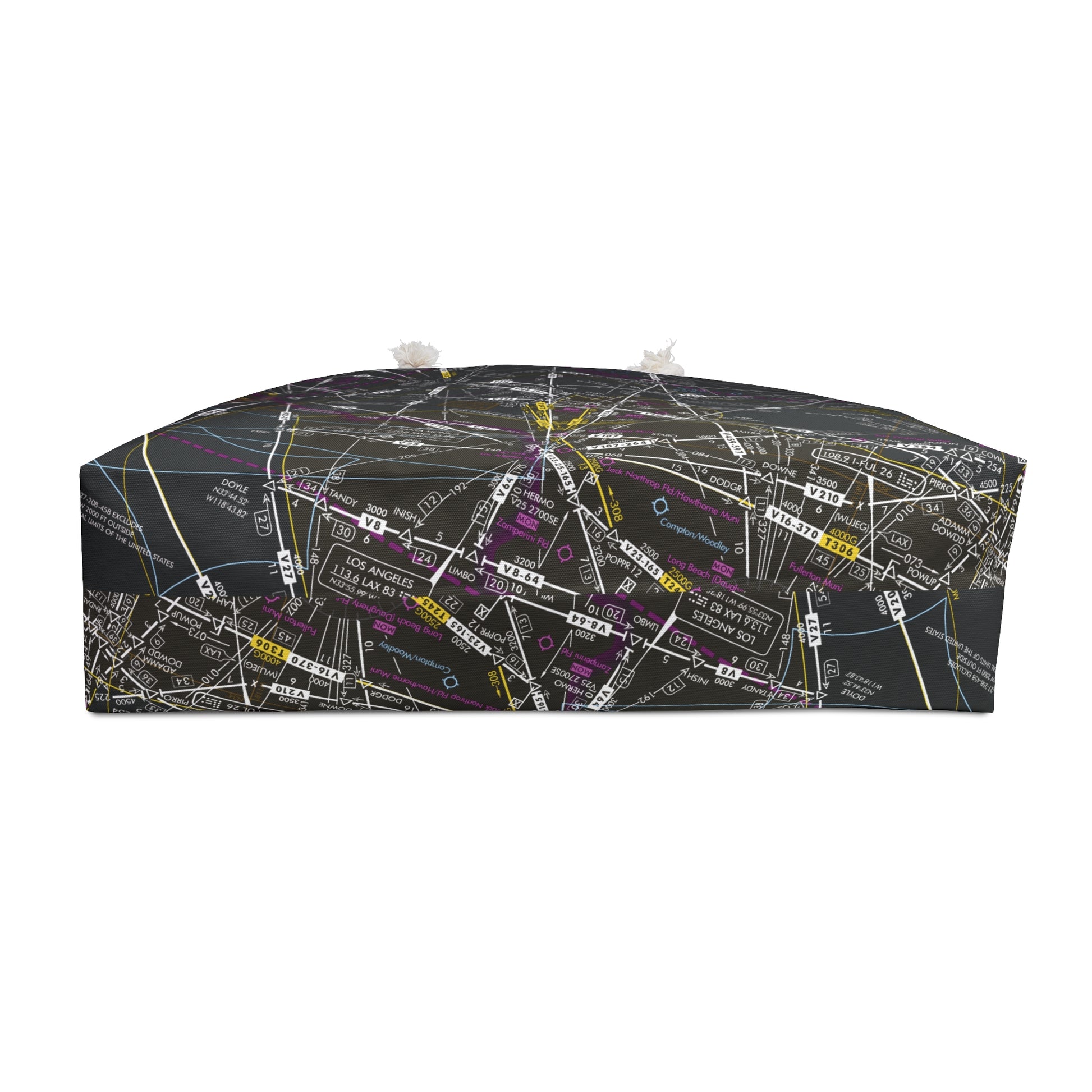 Aeronautical Chart weekender tote bag (ELUS3/invert)