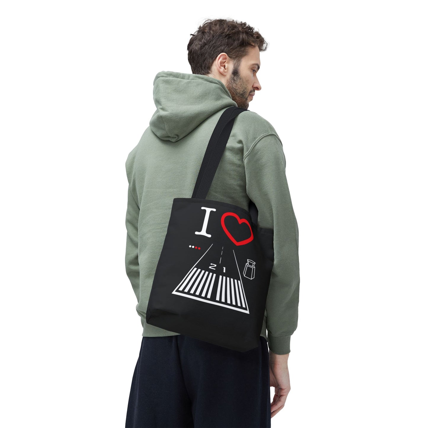 Santa Monica Airport Runway 21 / 3 tote bag (black)
