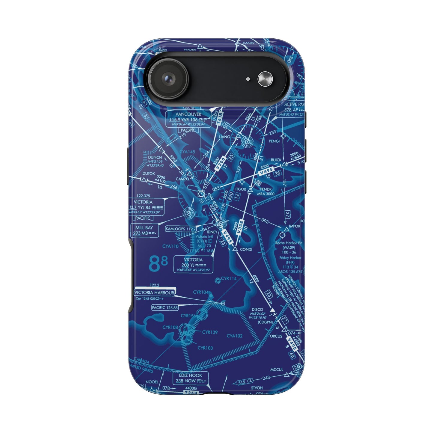 Enroute Low Altitude Chart tough phone cases (ELUS1/blue)