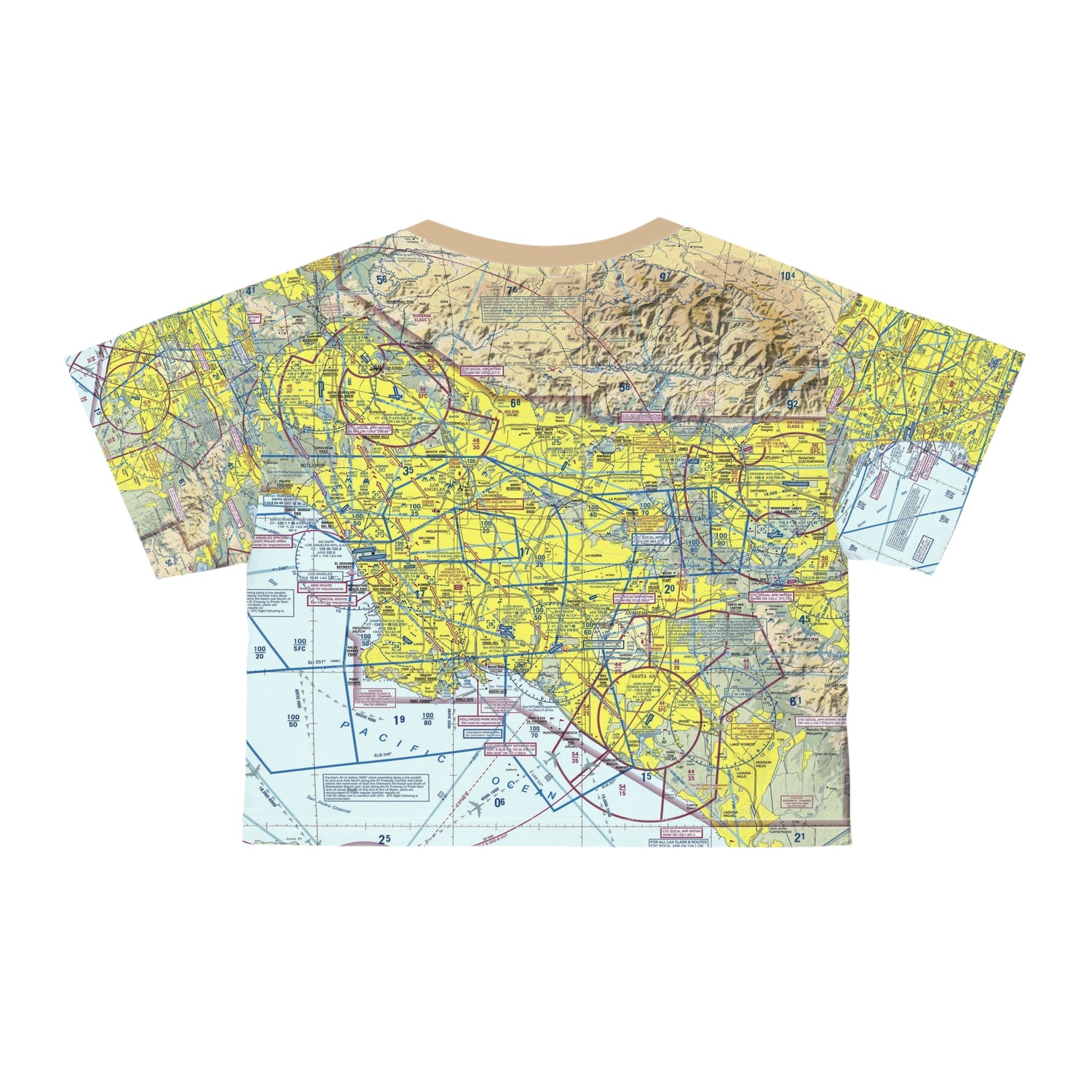 LAX TAC Chart crop tee
