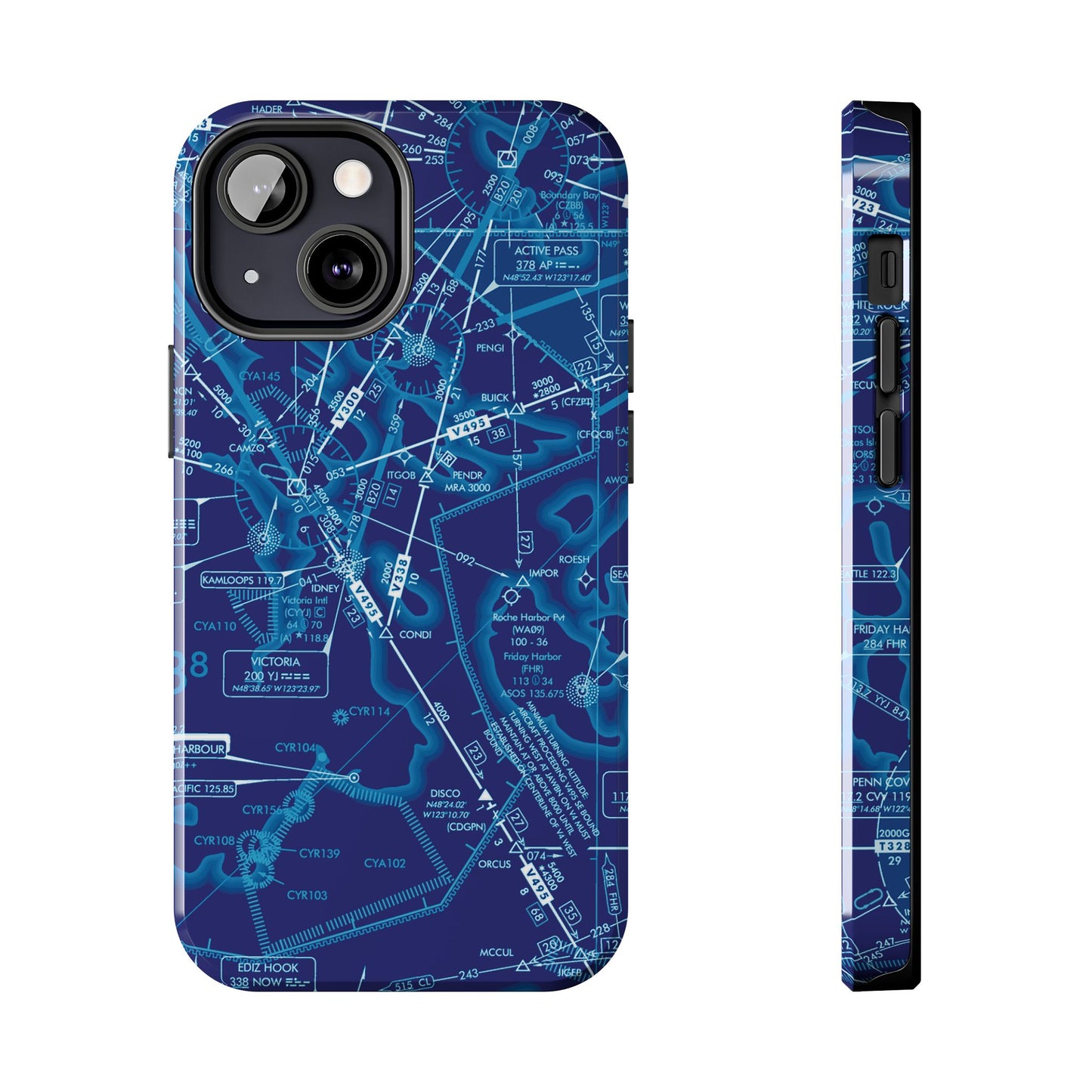 Enroute Low Altitude Chart tough phone cases (ELUS1/blue)