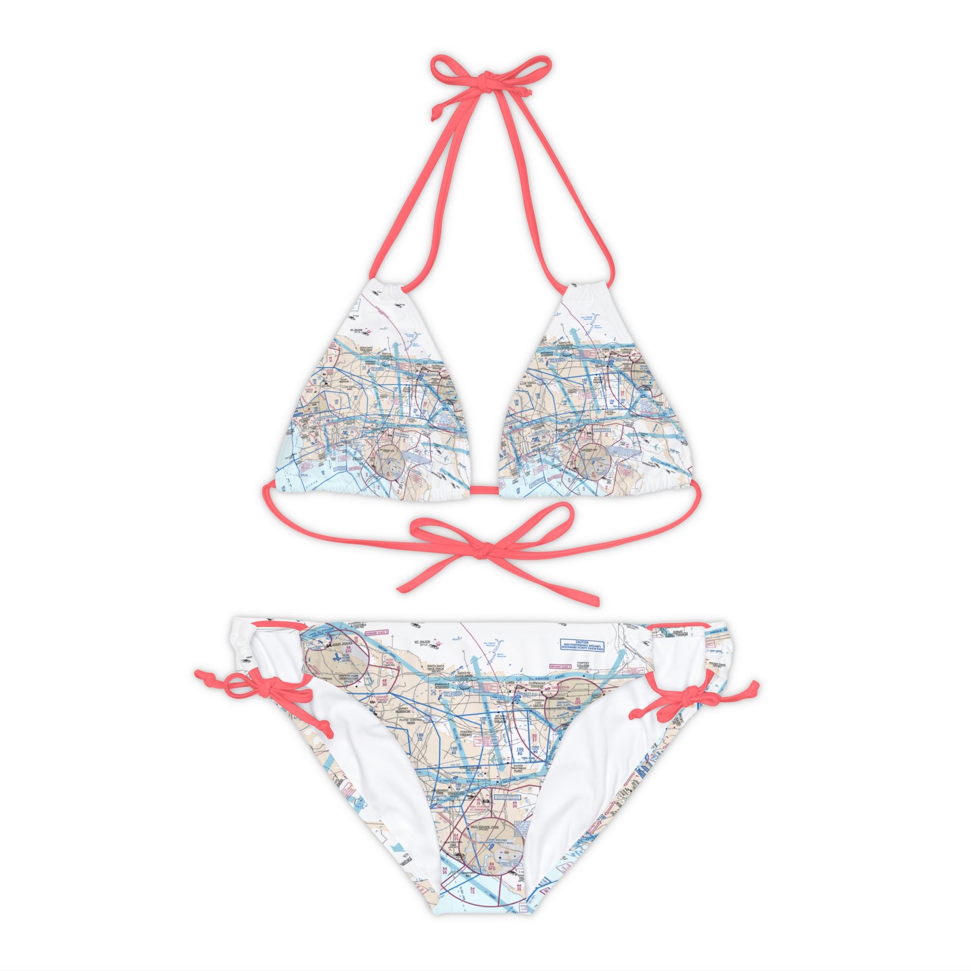 LAX Flyway Chart strappy bikini set