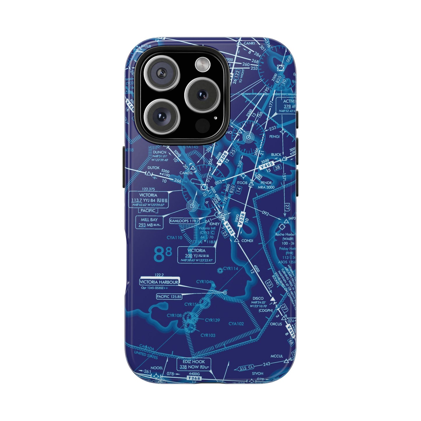 Enroute Low Altitude Chart tough phone cases (ELUS1/blue)