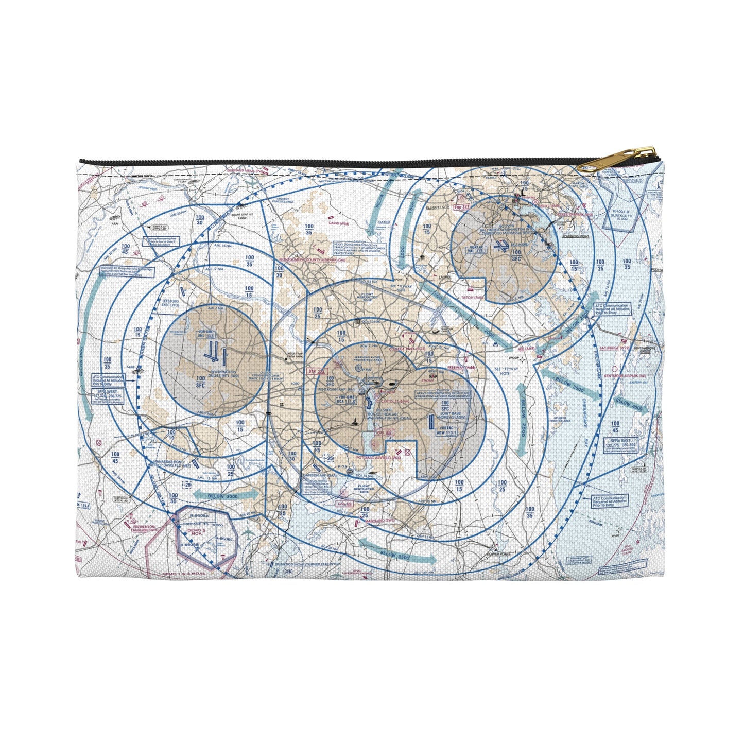 Baltimore Flyway Chart Accessory Pouch