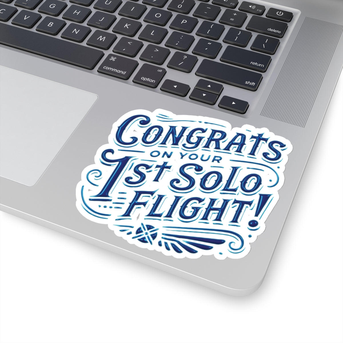 Congrats on your 1st Solo Flight! (blue/v1) sticker