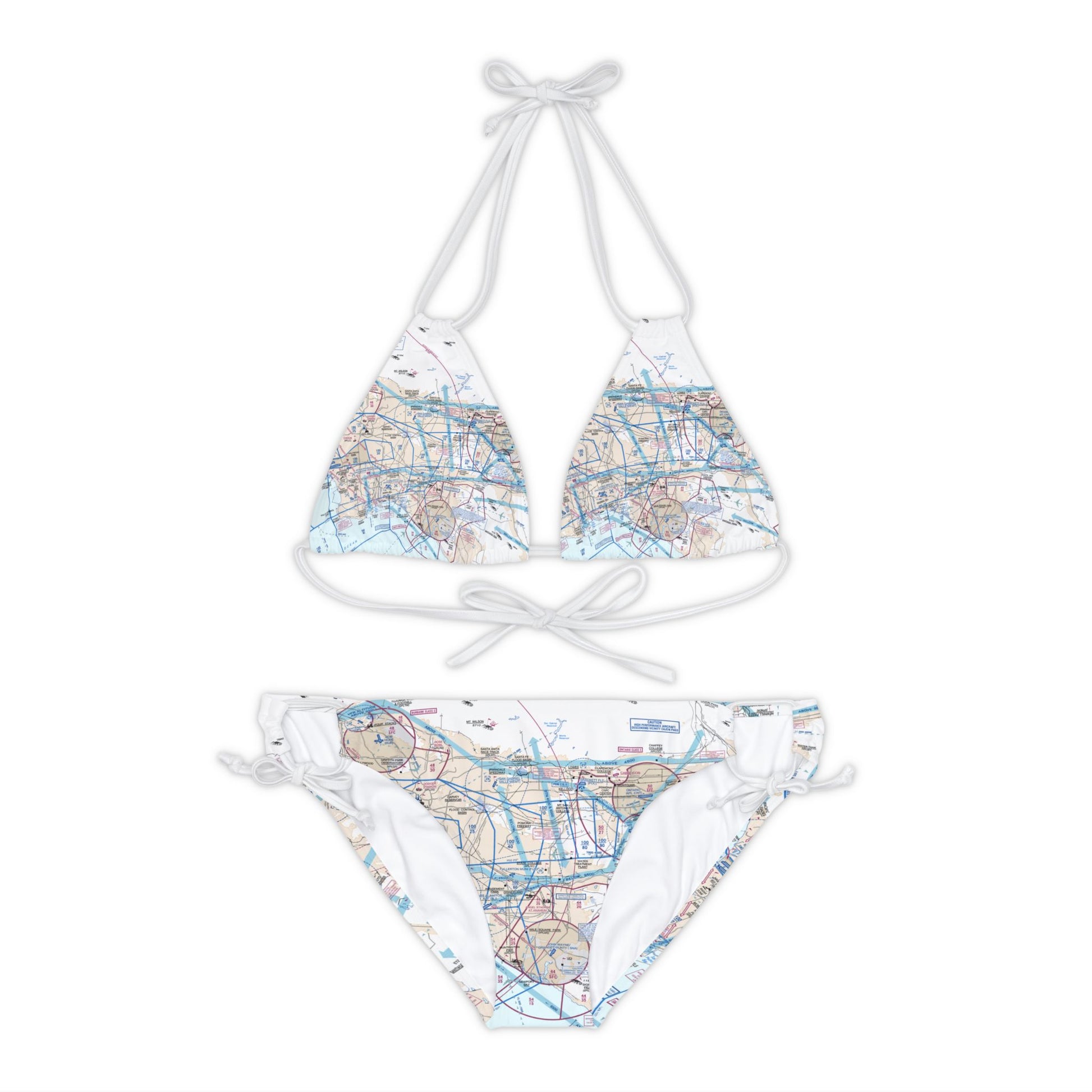 LAX Flyway Chart strappy bikini set