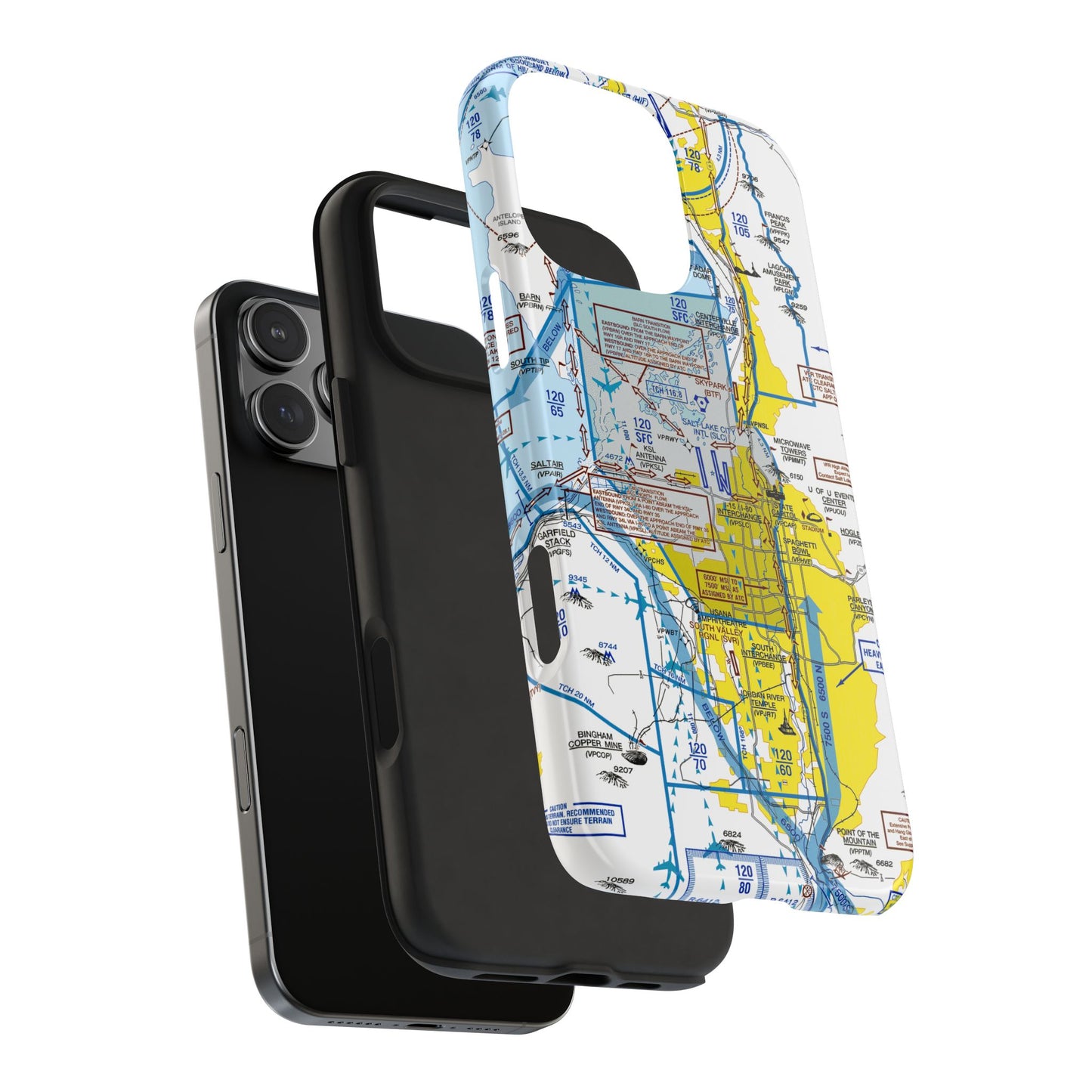 Salt Lake City Flyway Chart tough phone cases