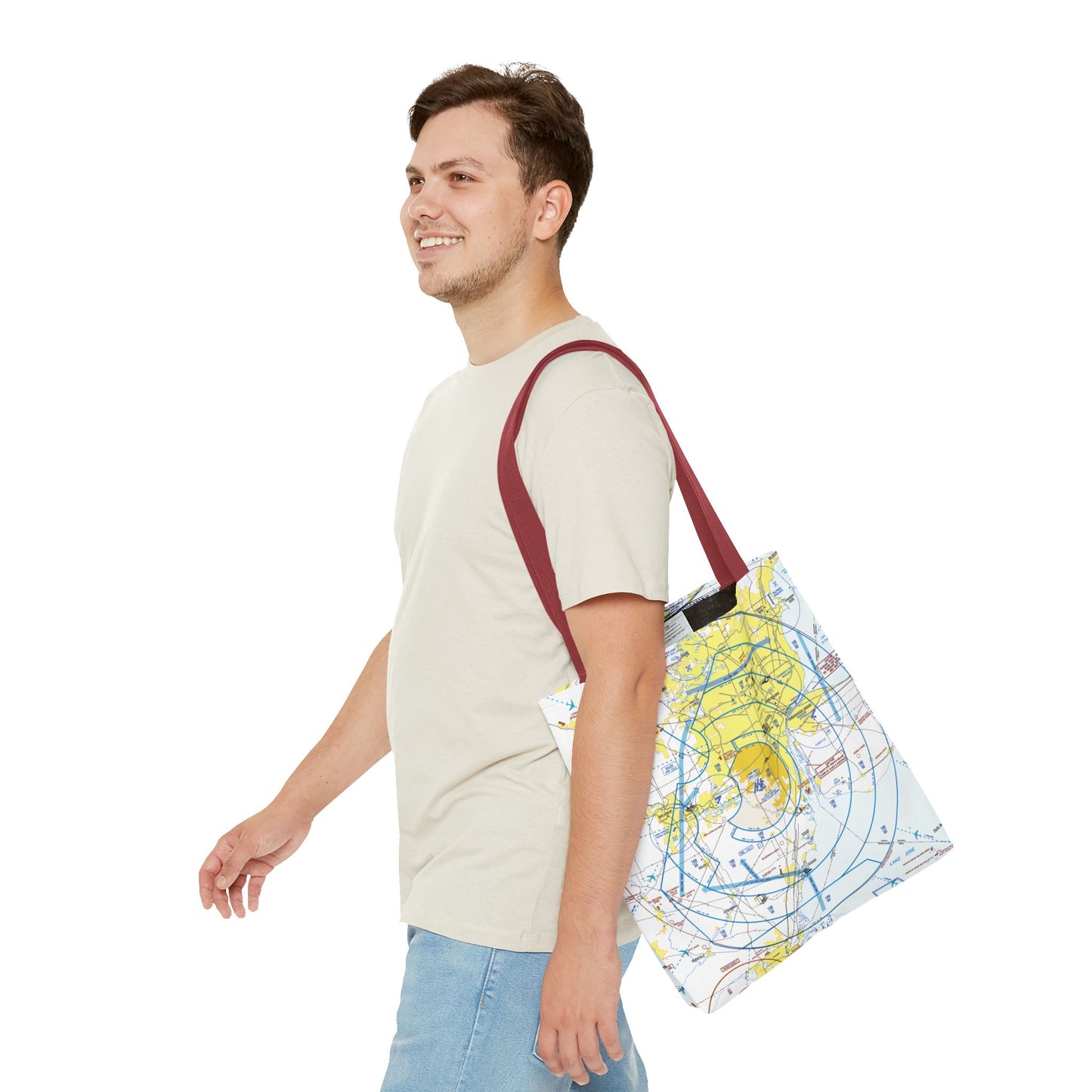 Detroit Flyway Chart tote bag