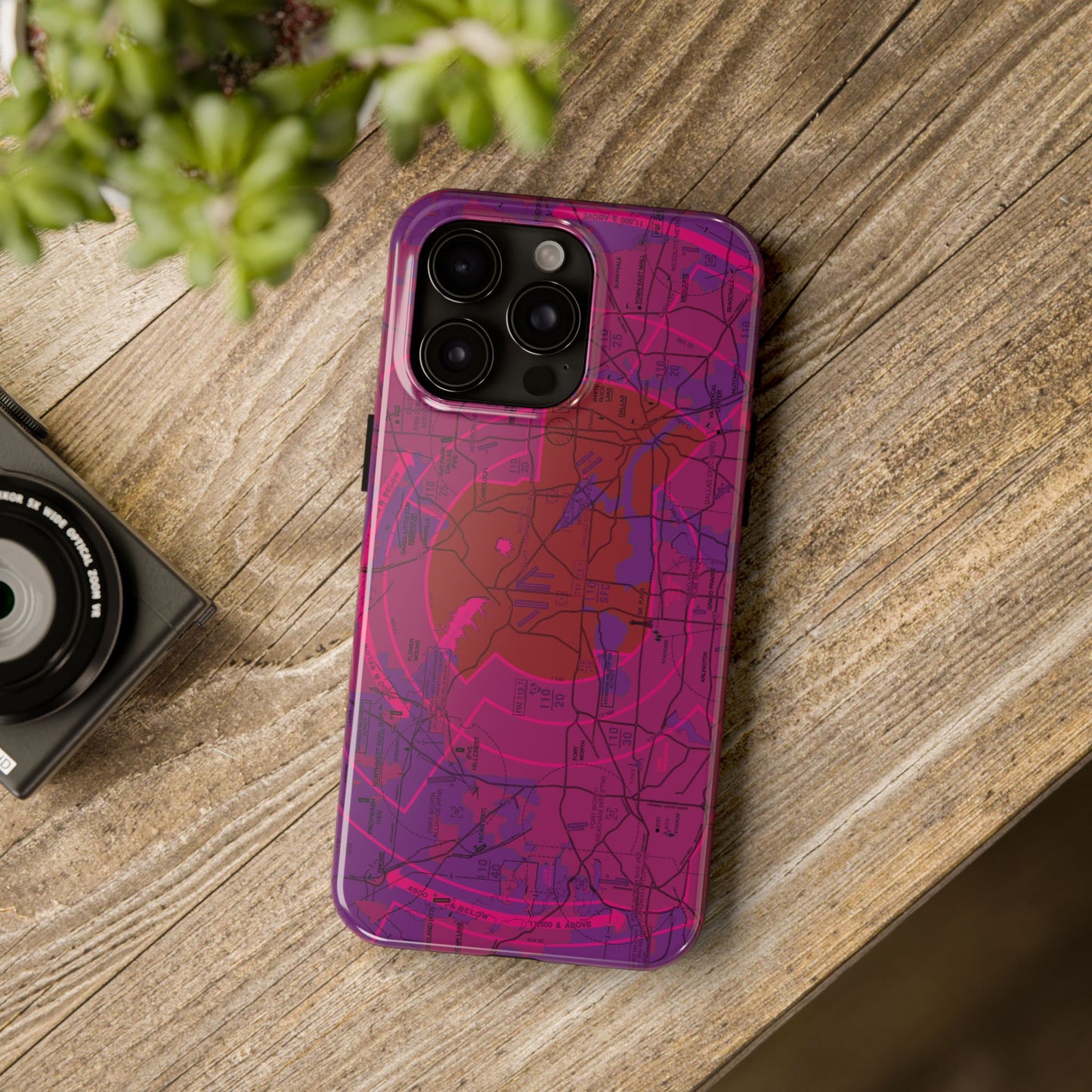 Dallas Fort Worth Flyway Chart tough phone cases (purple)