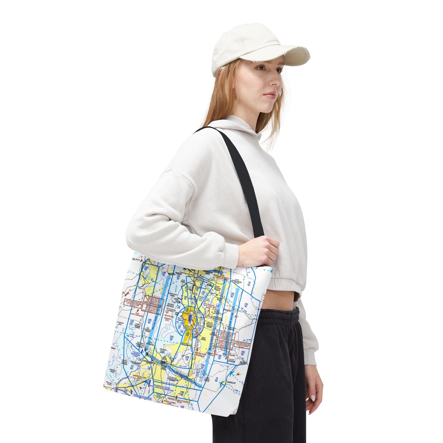 Seattle Flyway Chart tote bag