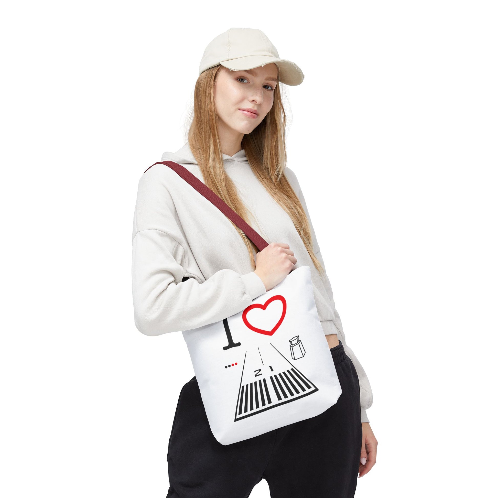 Santa Monica Airport Runway 21 / 3 tote bag (white)