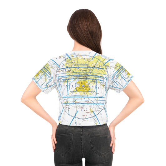 Atlanta Flyway Chart crop tee