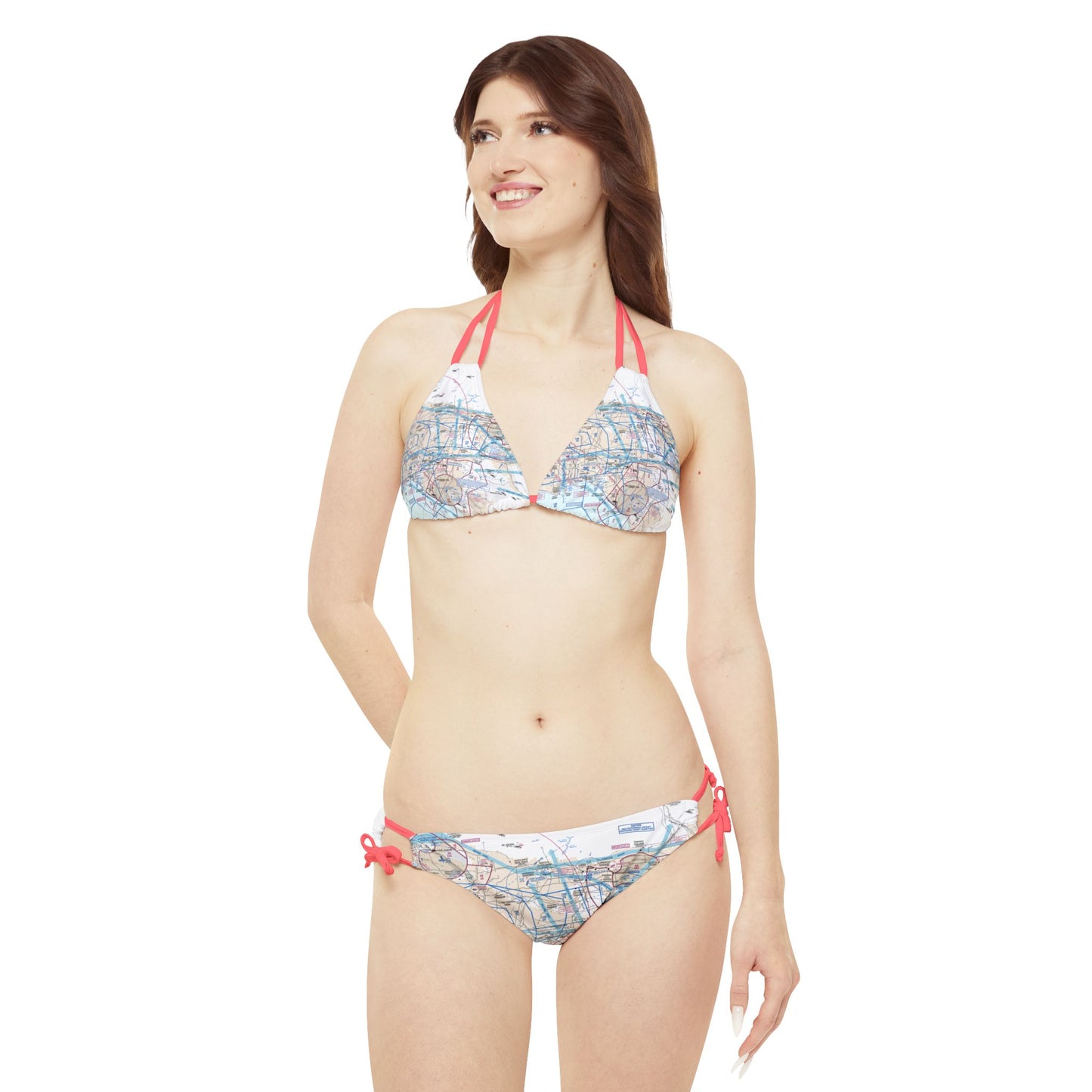 LAX Flyway Chart strappy bikini set