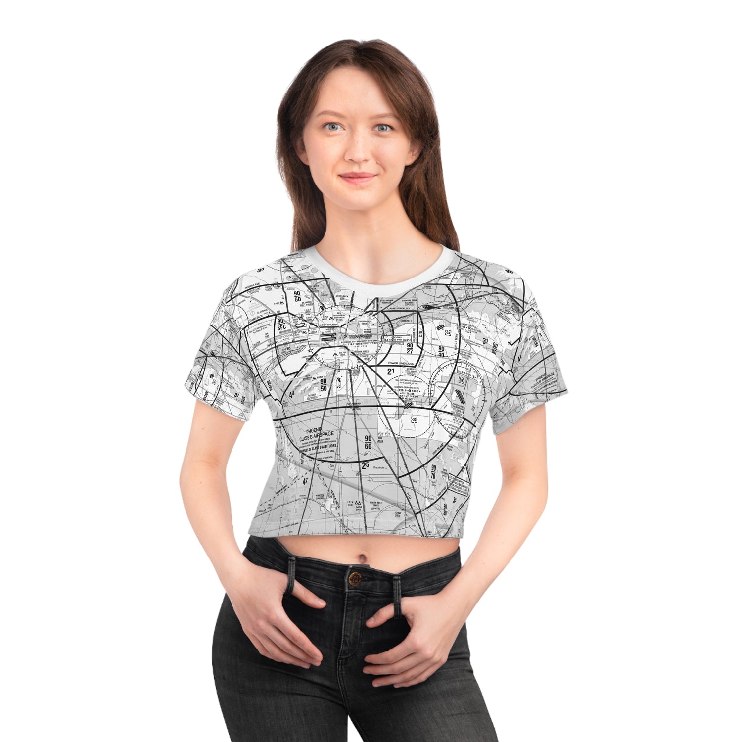 Phoenix TAC Chart (b&w) crop tee