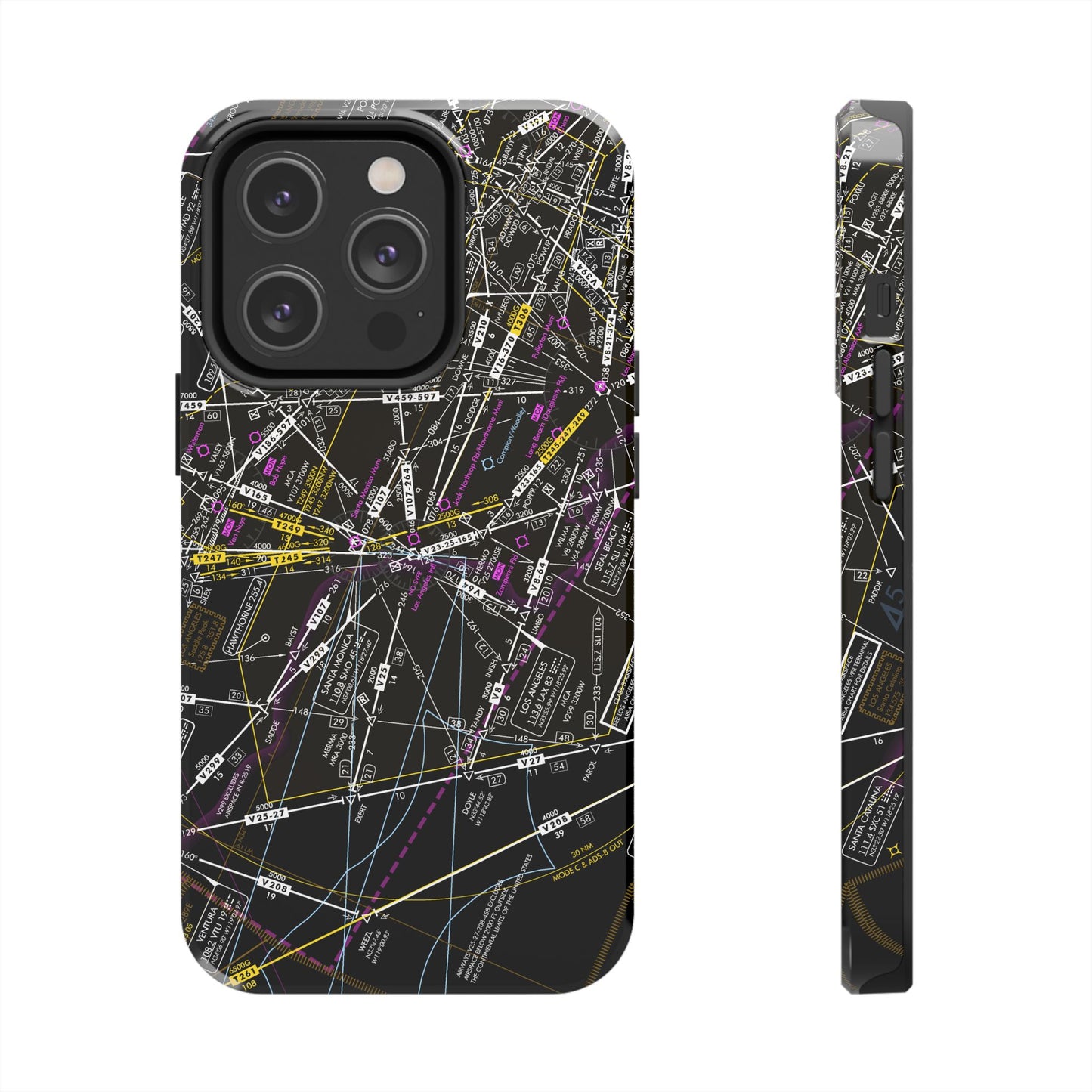 Enroute Low Altitude Chart tough phone cases (ELUS3/invert)
