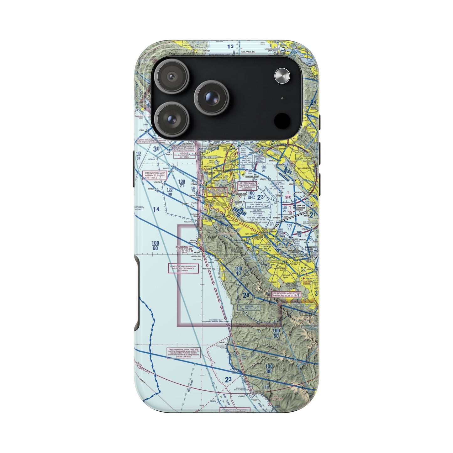 San Francisco TAC Chart tough phone cases