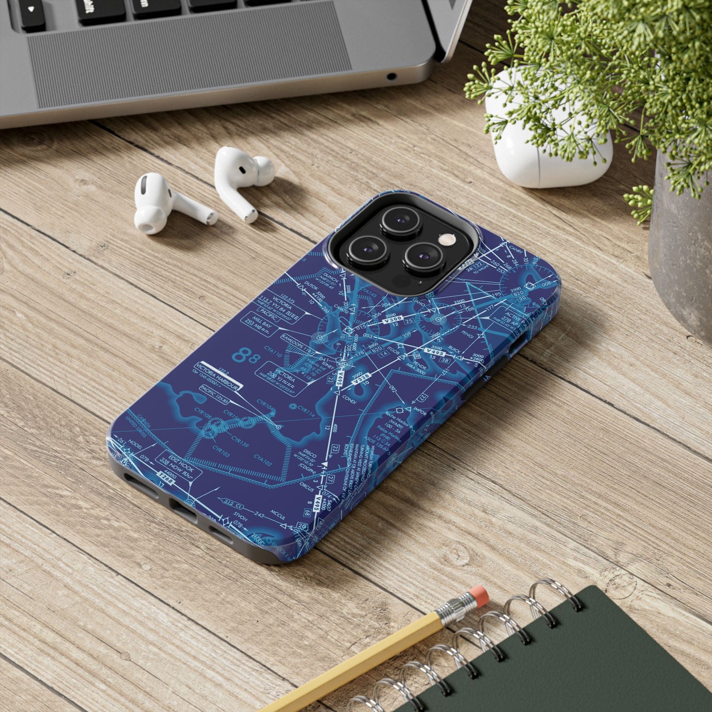 Enroute Low Altitude Chart tough phone cases (ELUS1/blue)