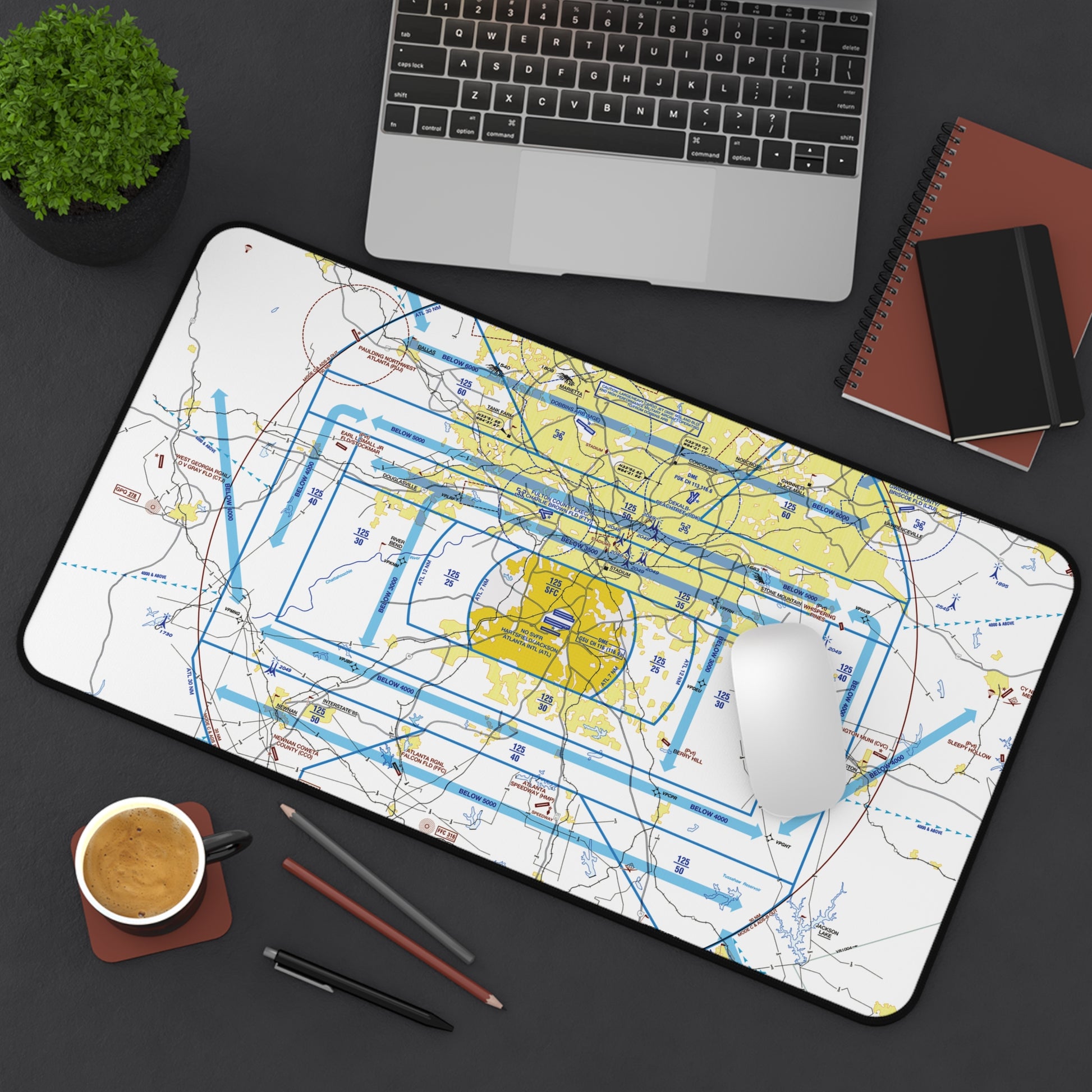 Atlanta Flyway Chart desk mat