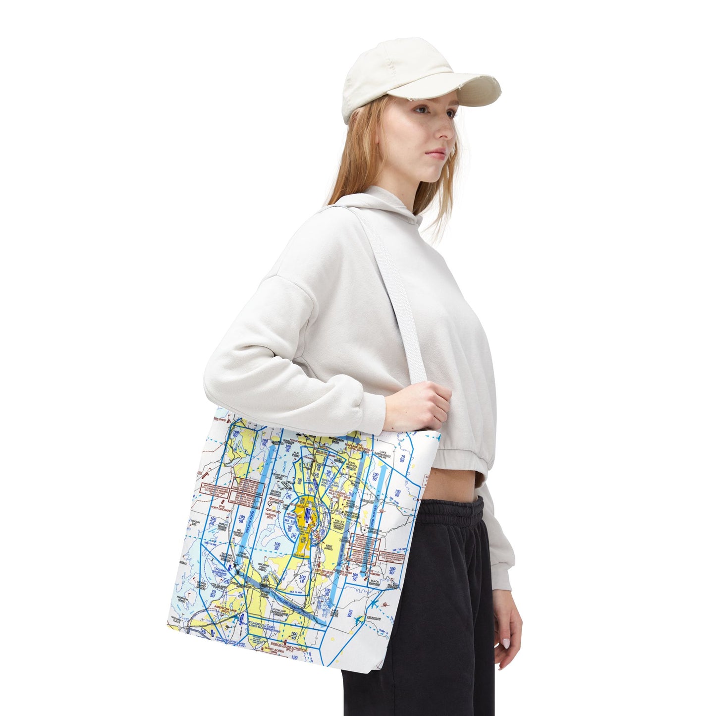 Seattle Flyway Chart tote bag