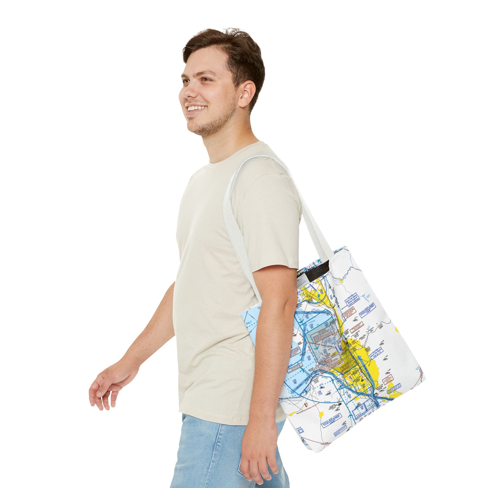Salt Lake City Flyway Chart tote bag