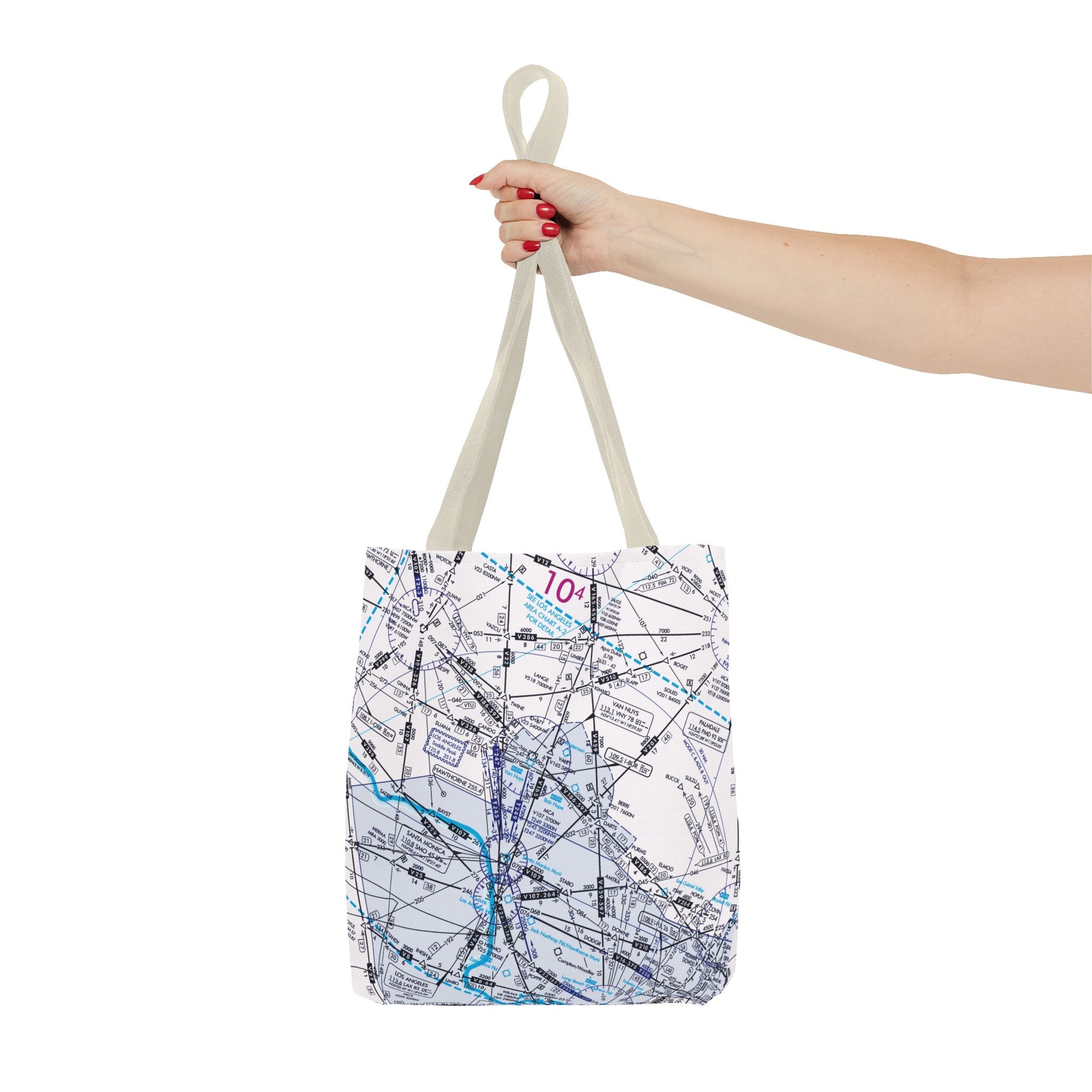 Enroute Low Altitude Chart tote bag (ELUS3/white)