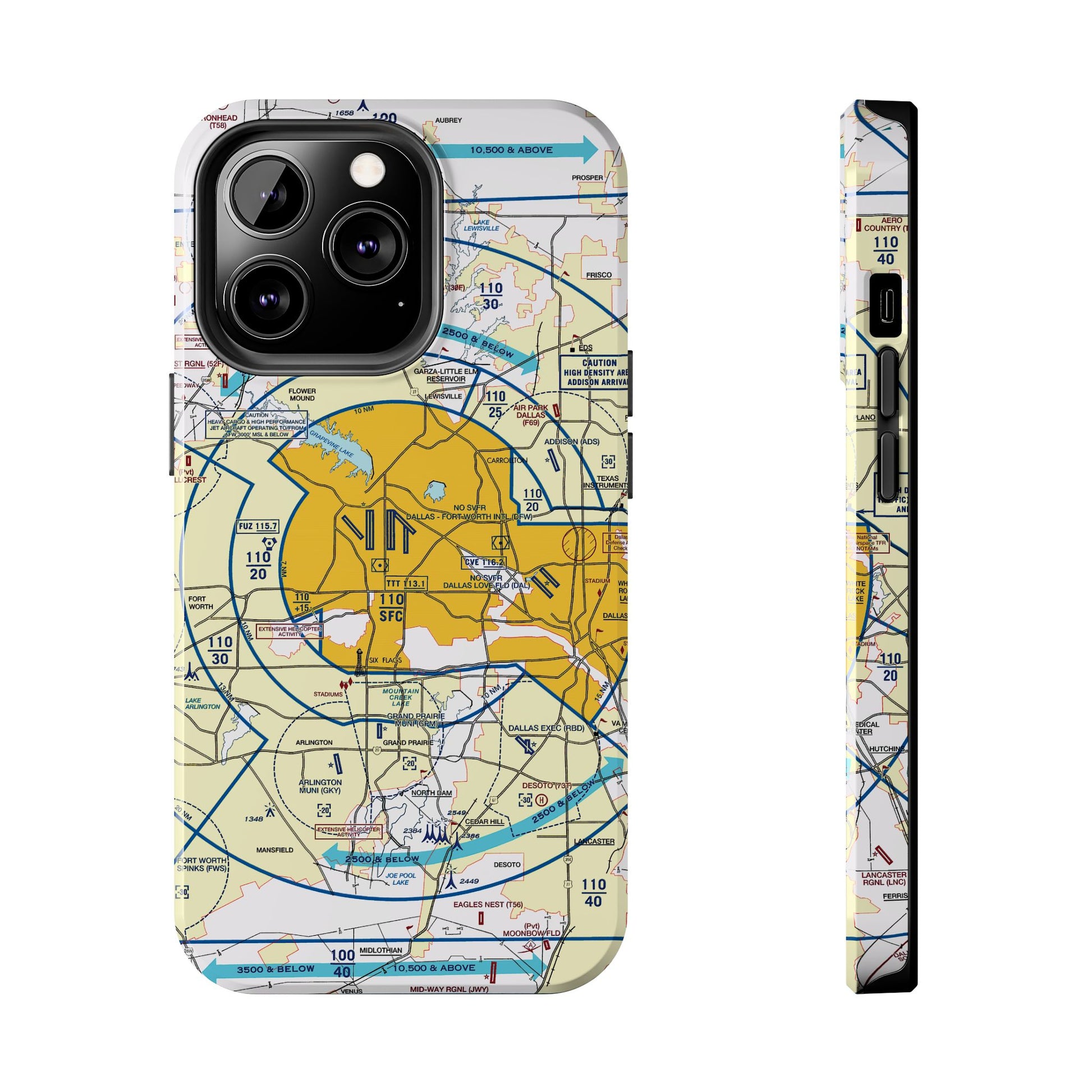 Dallas - Ft. Worth Flyway Chart tough phone cases