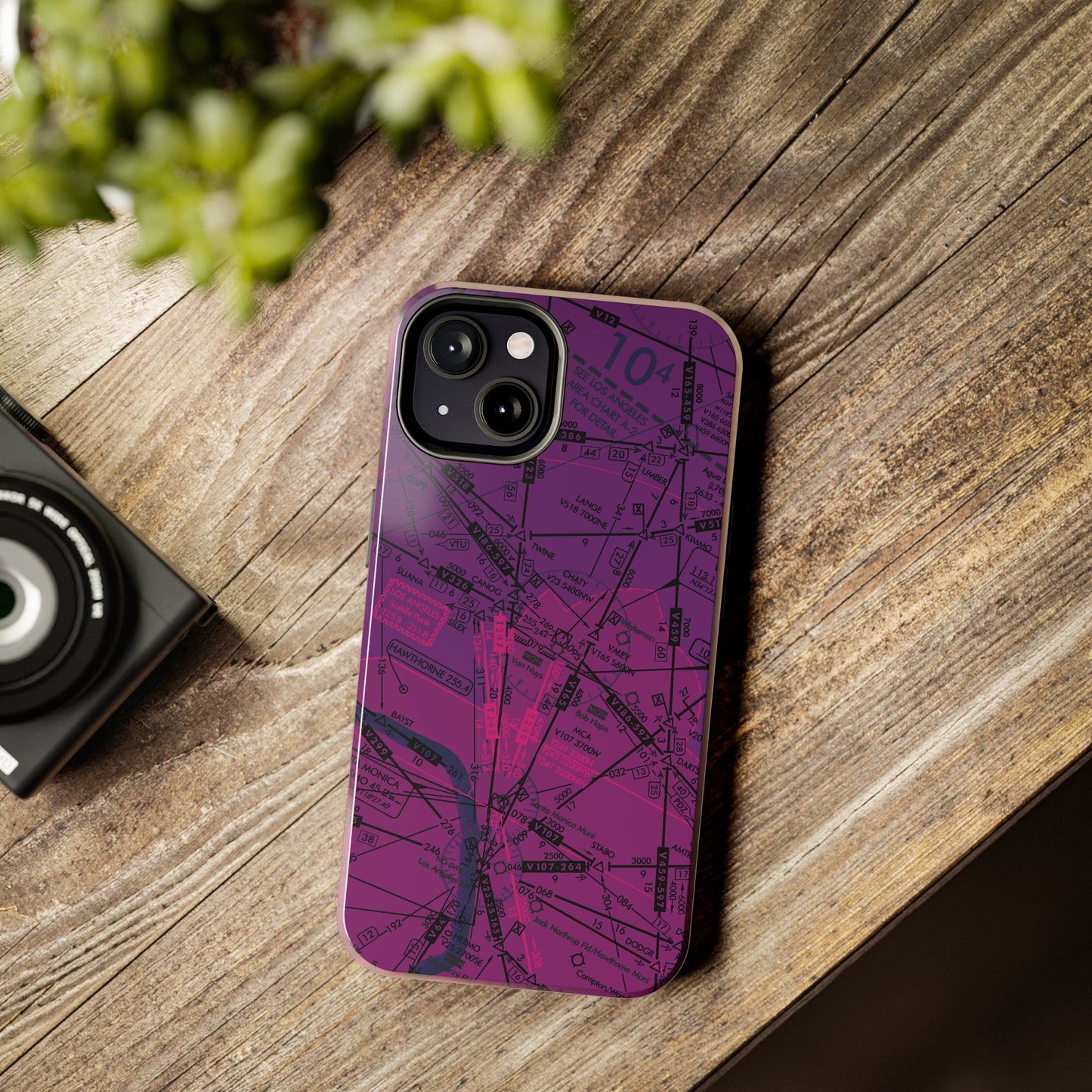 Enroute Low Altitude Chart (ELUS3) tough phone cases (purple)