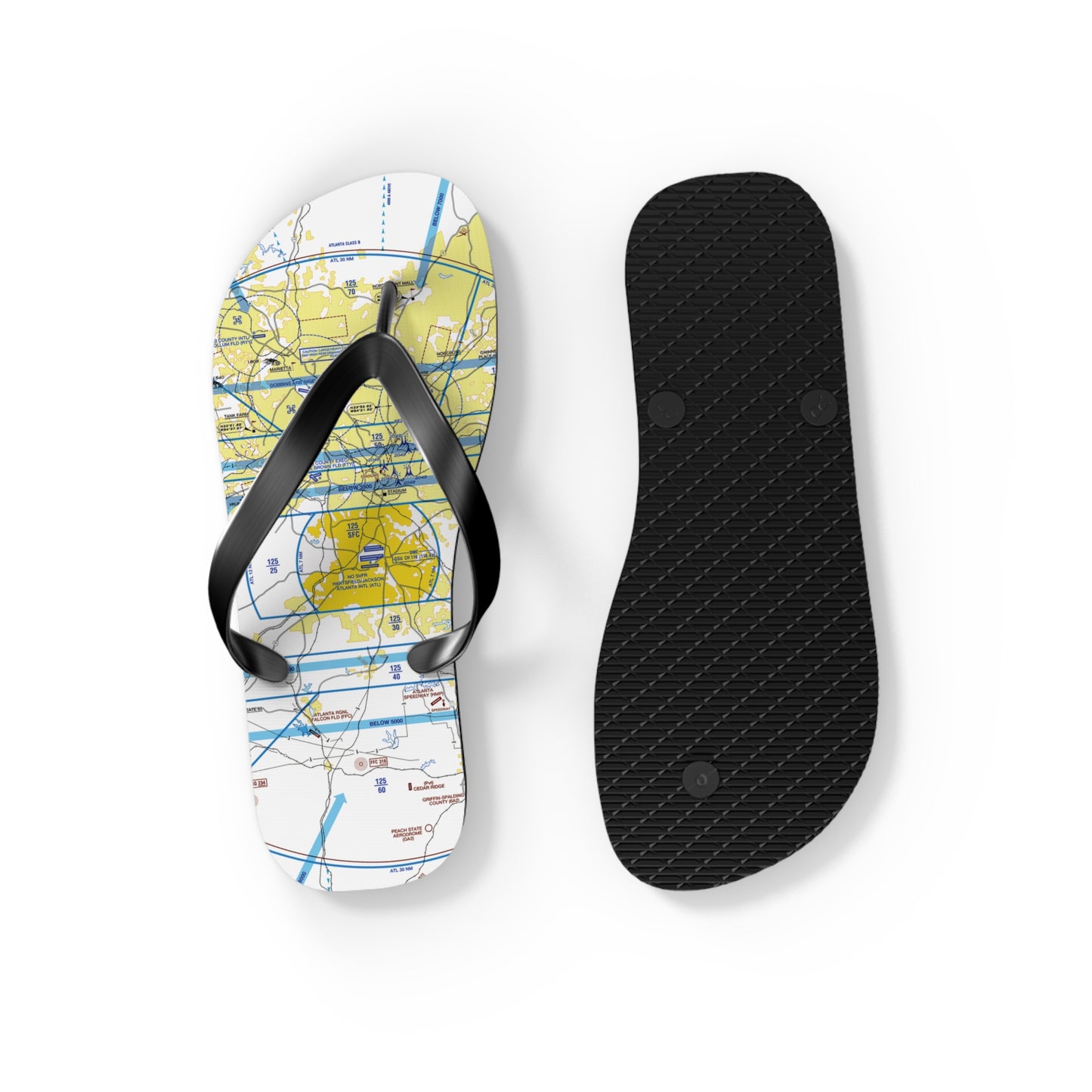 Aeronautical Chart Flip-Flops (ATL)