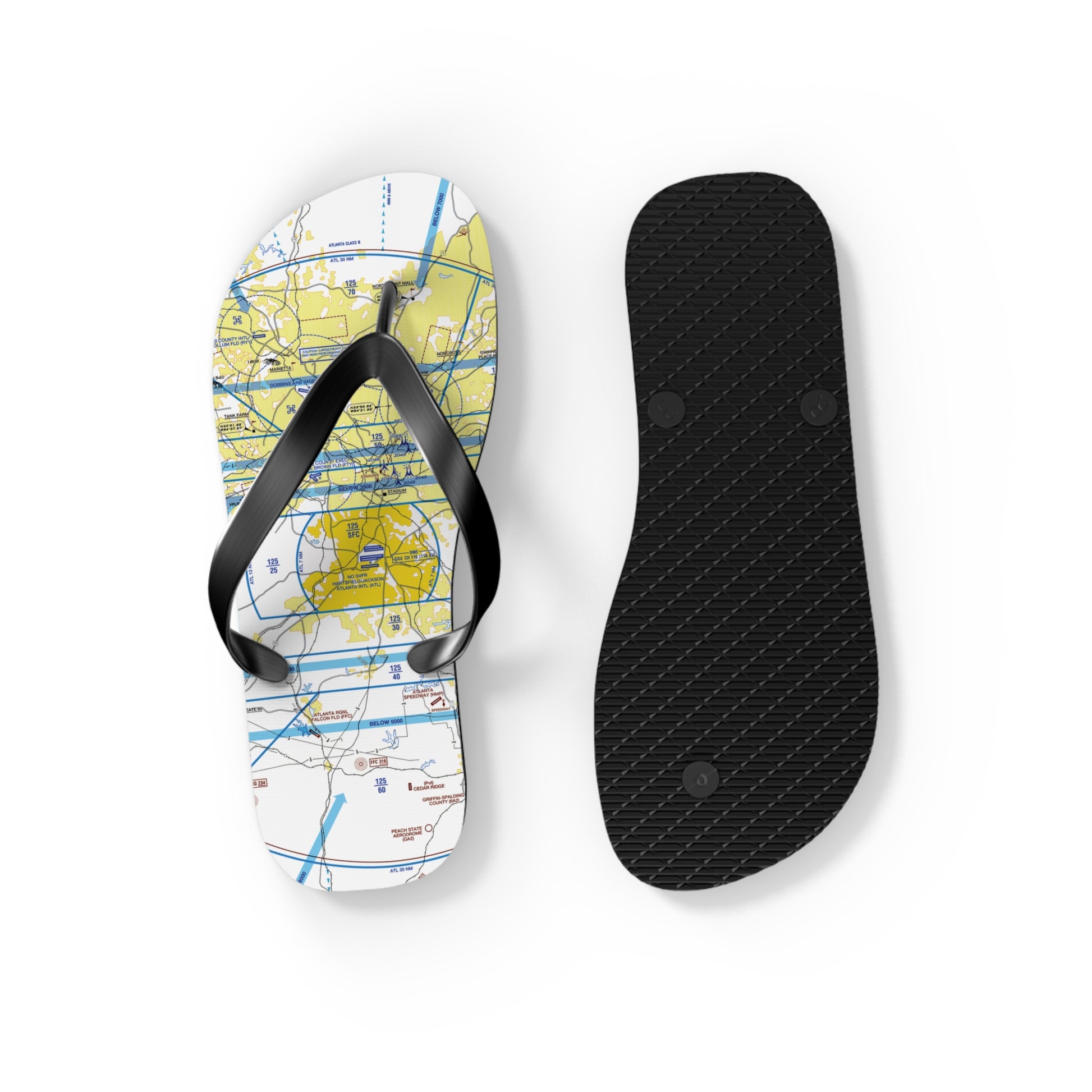 Aeronautical Chart Flip-Flops (ATL)