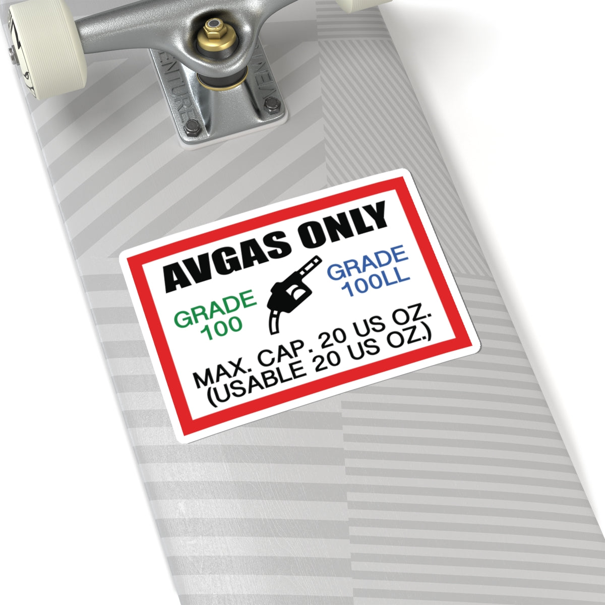 AVGAS 100LL Fuel Only - sticker