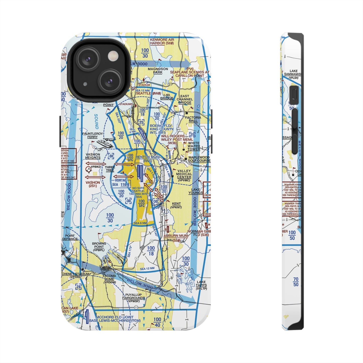 Seattle Flyway Chart tough phone cases