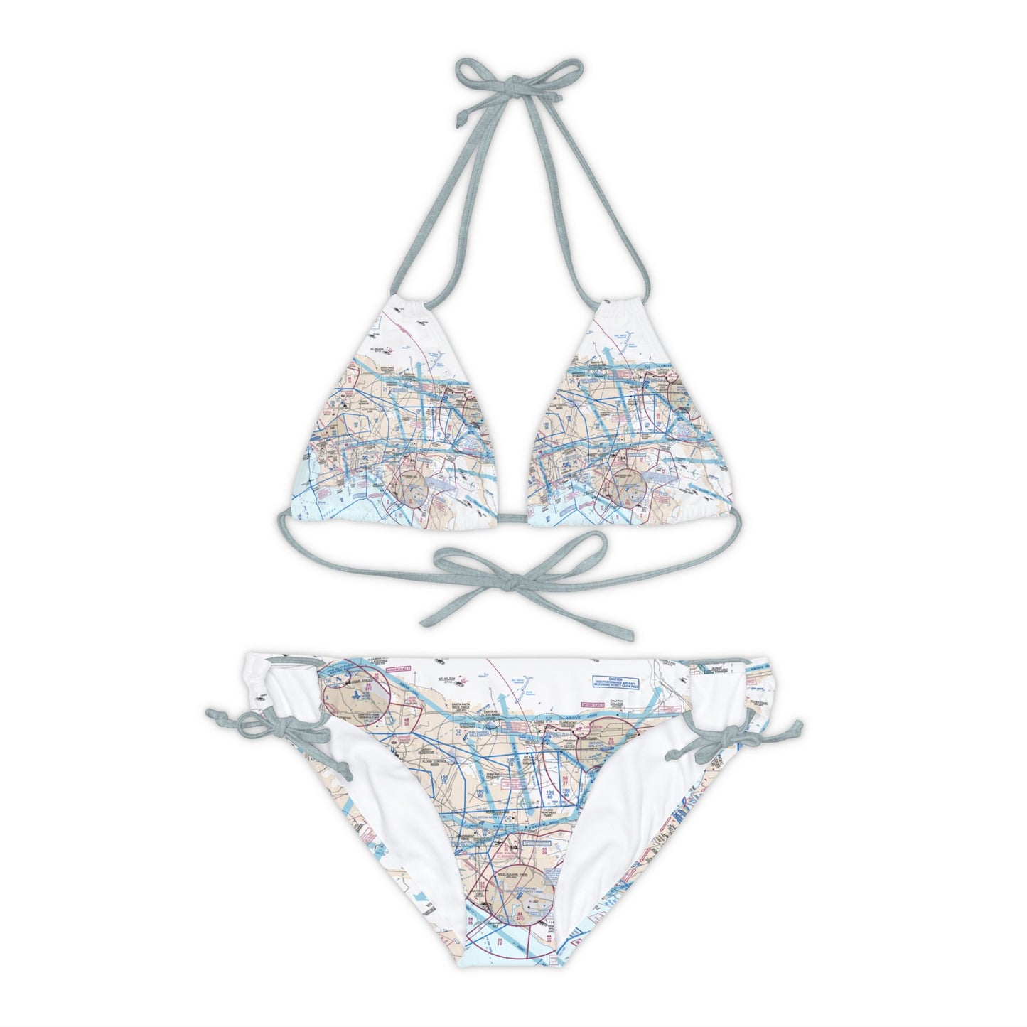 LAX Flyway Chart strappy bikini set