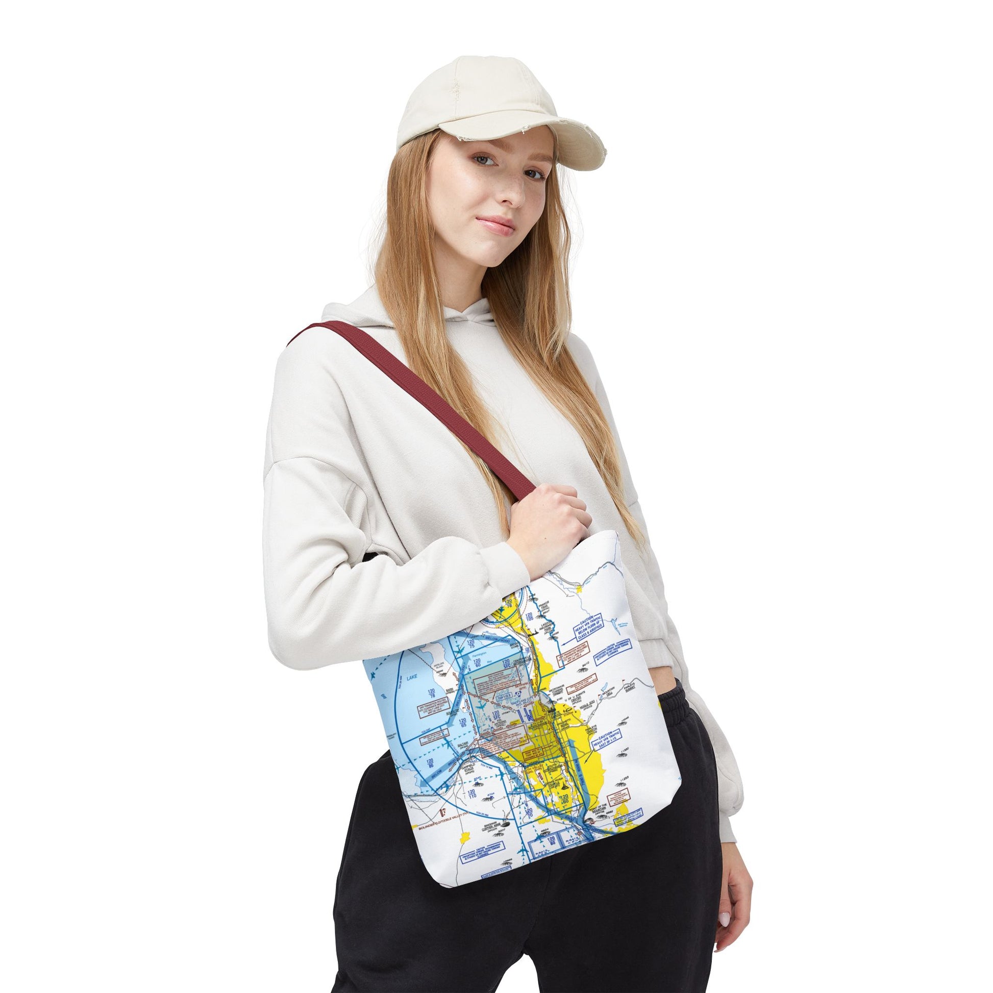 Salt Lake City Flyway Chart tote bag