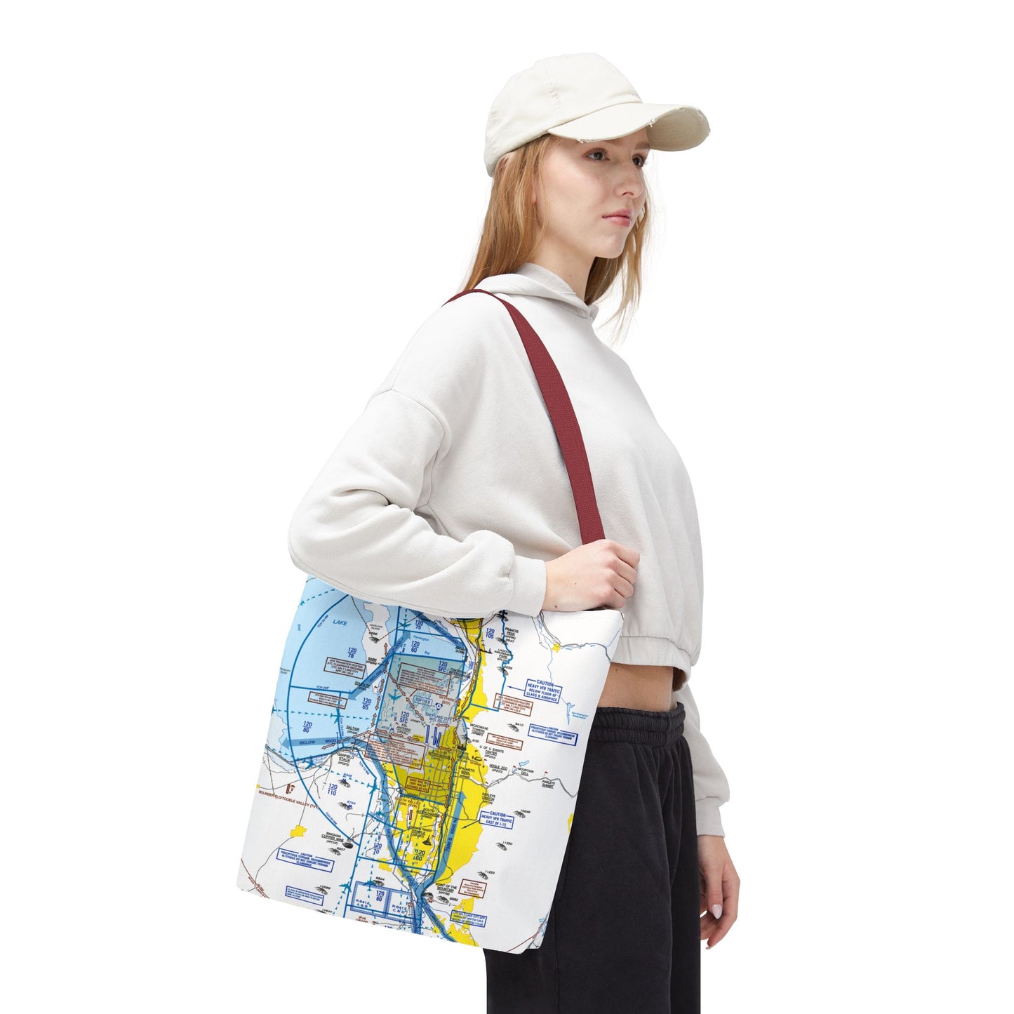 Salt Lake City Flyway Chart tote bag