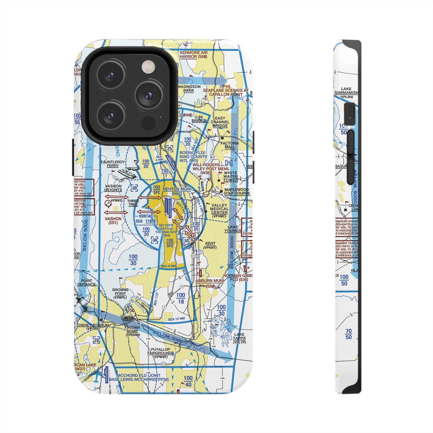 Seattle Flyway Chart tough phone cases