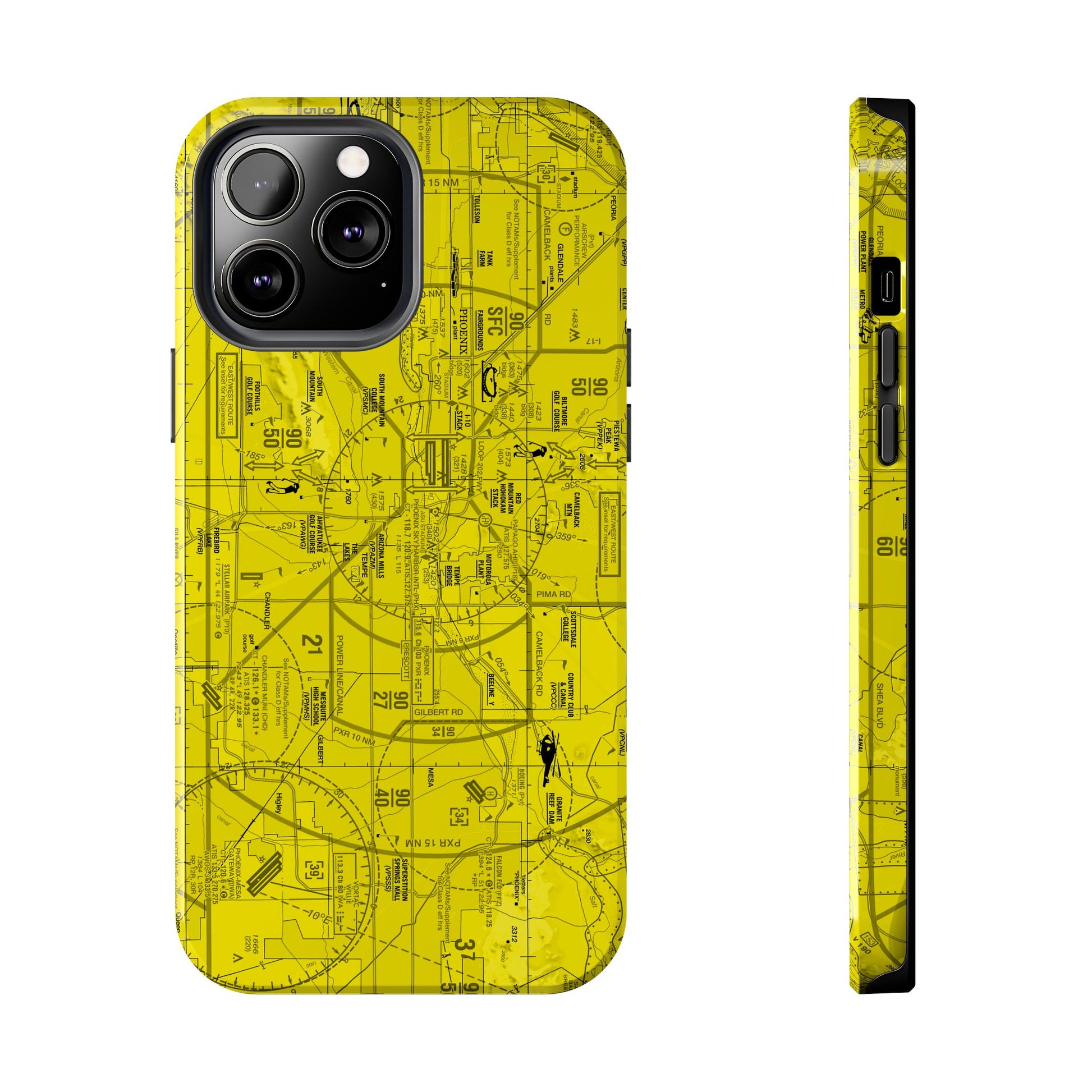 Phoenix TAC Chart tough phone cases (yellow)