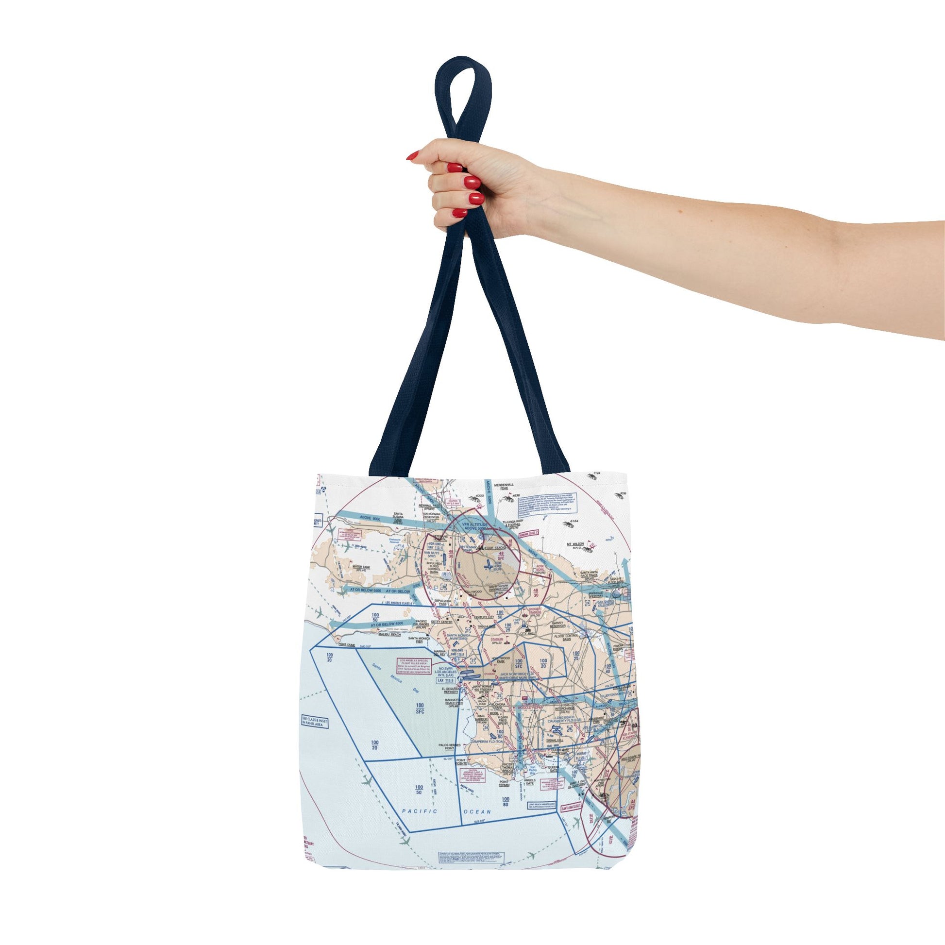 LAX Flyway Chart tote bag