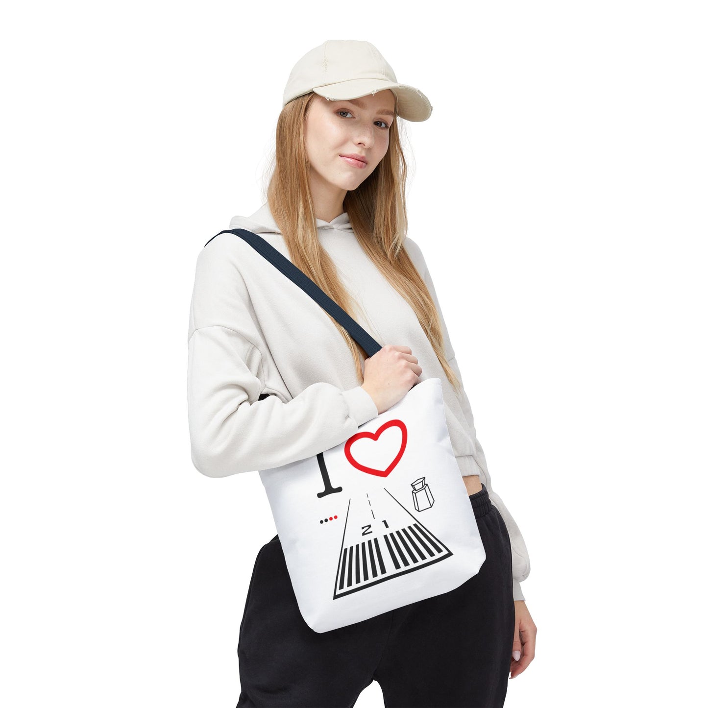 Santa Monica Airport Runway 21 / 3 tote bag (white)