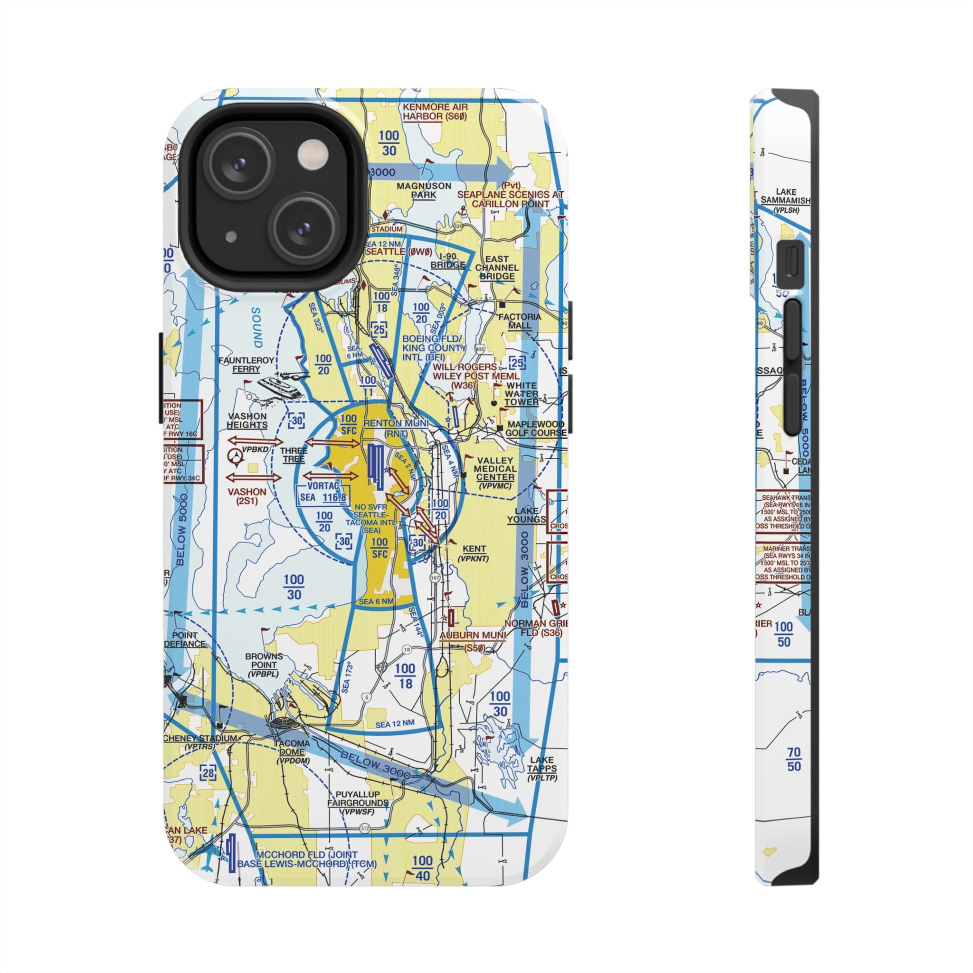 Seattle Flyway Chart tough phone cases