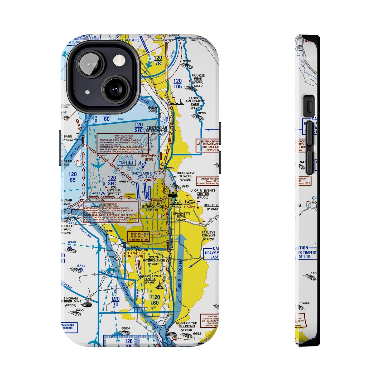 Salt Lake City Flyway Chart tough phone cases