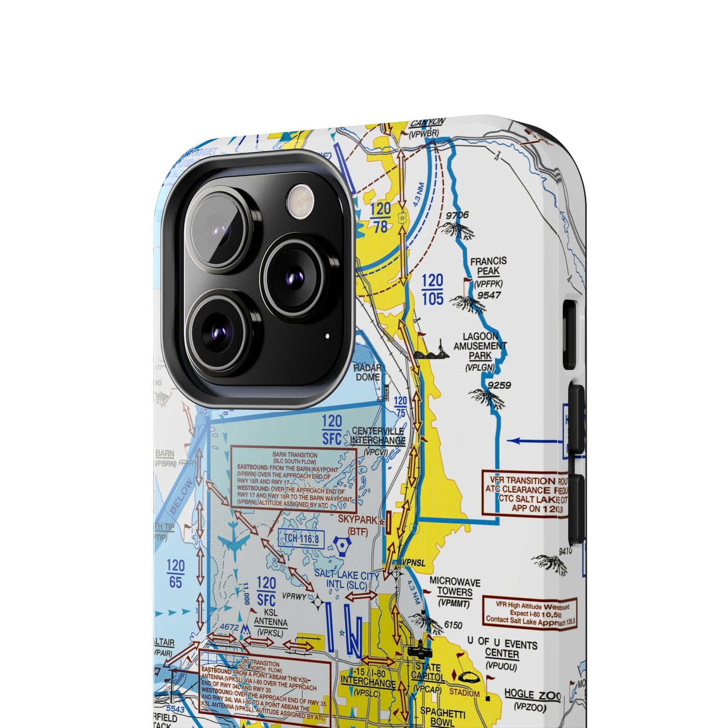 Salt Lake City Flyway Chart tough phone cases