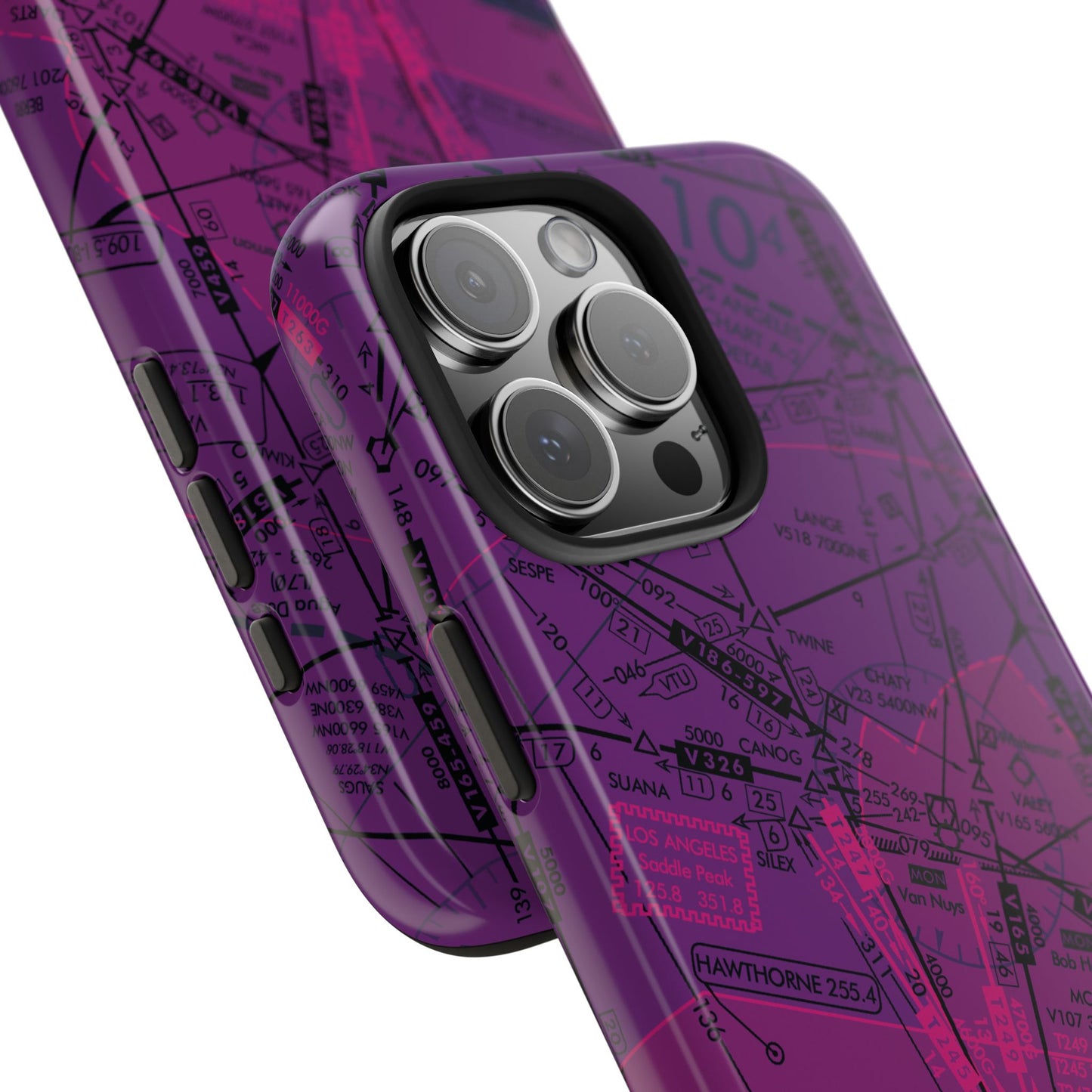 Enroute Low Altitude Chart tough phone cases (ELUS3/purple)