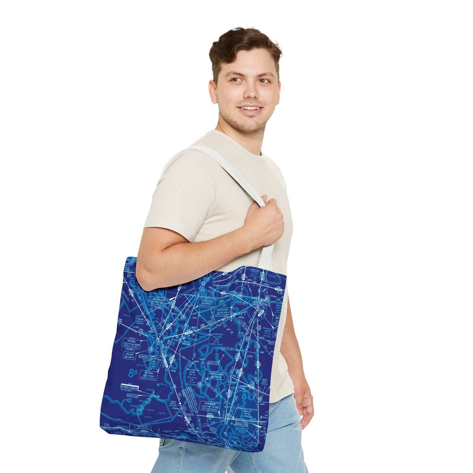 Enroute Low Altitude Chart tote bag (ELUS1/blue)